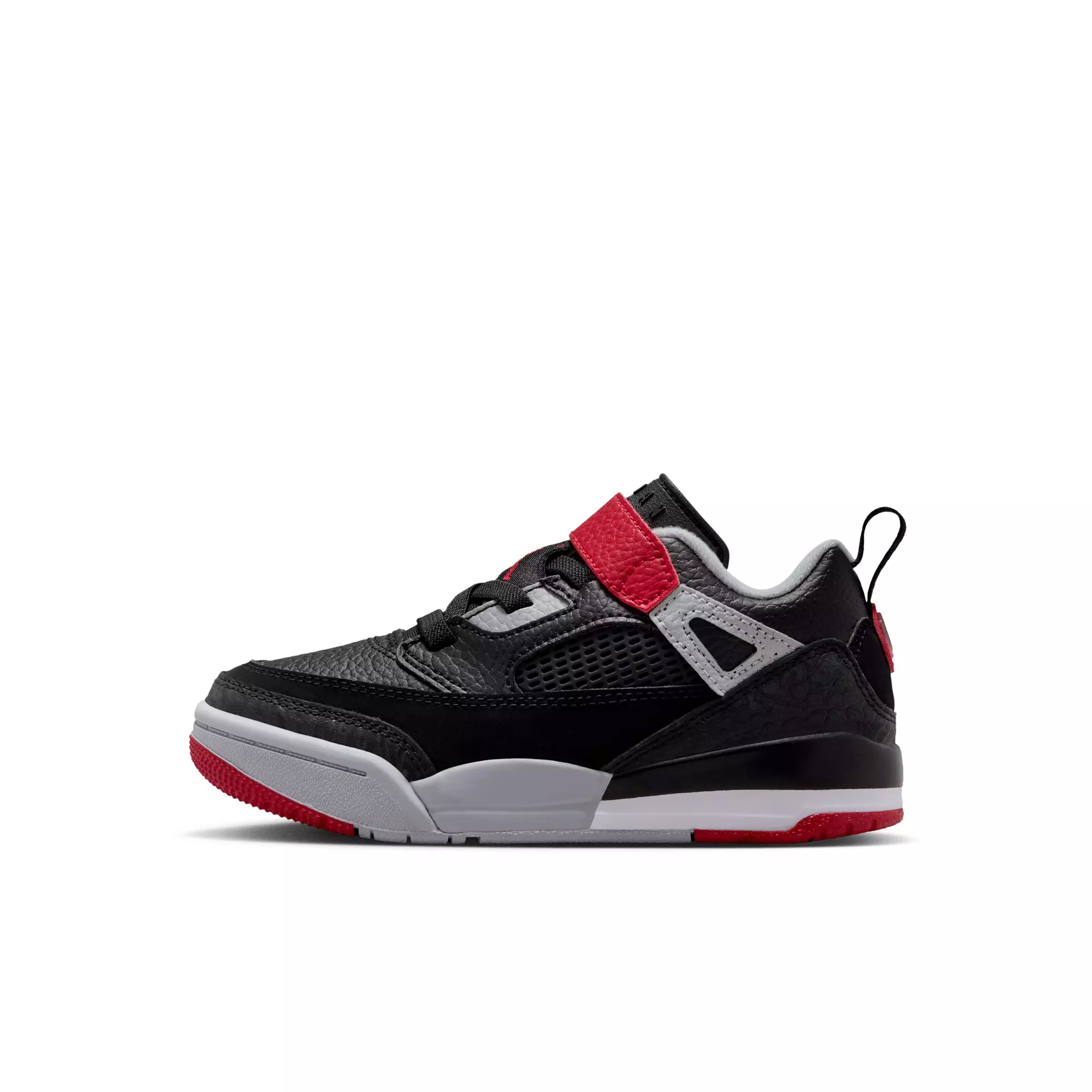 Jordan Spizike Low "Black/Wolf Grey/White/Gym Red" Preschool Boys' Shoe - BLACK/GREY/WHITE/RED