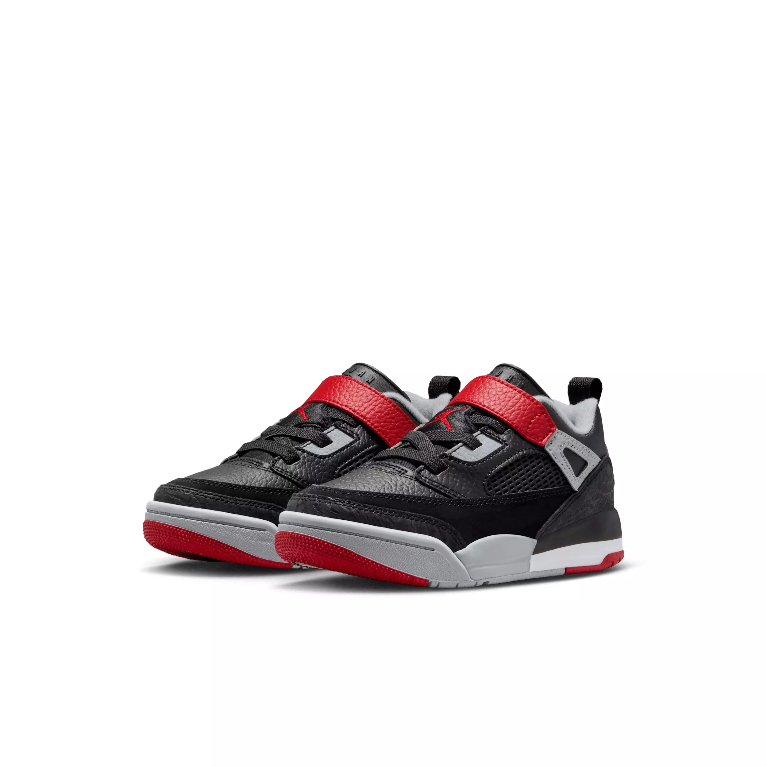 Jordan Spizike Low "Black/Wolf Grey/White/Gym Red" Preschool Boys' Shoe - BLACK/GREY/WHITE/RED