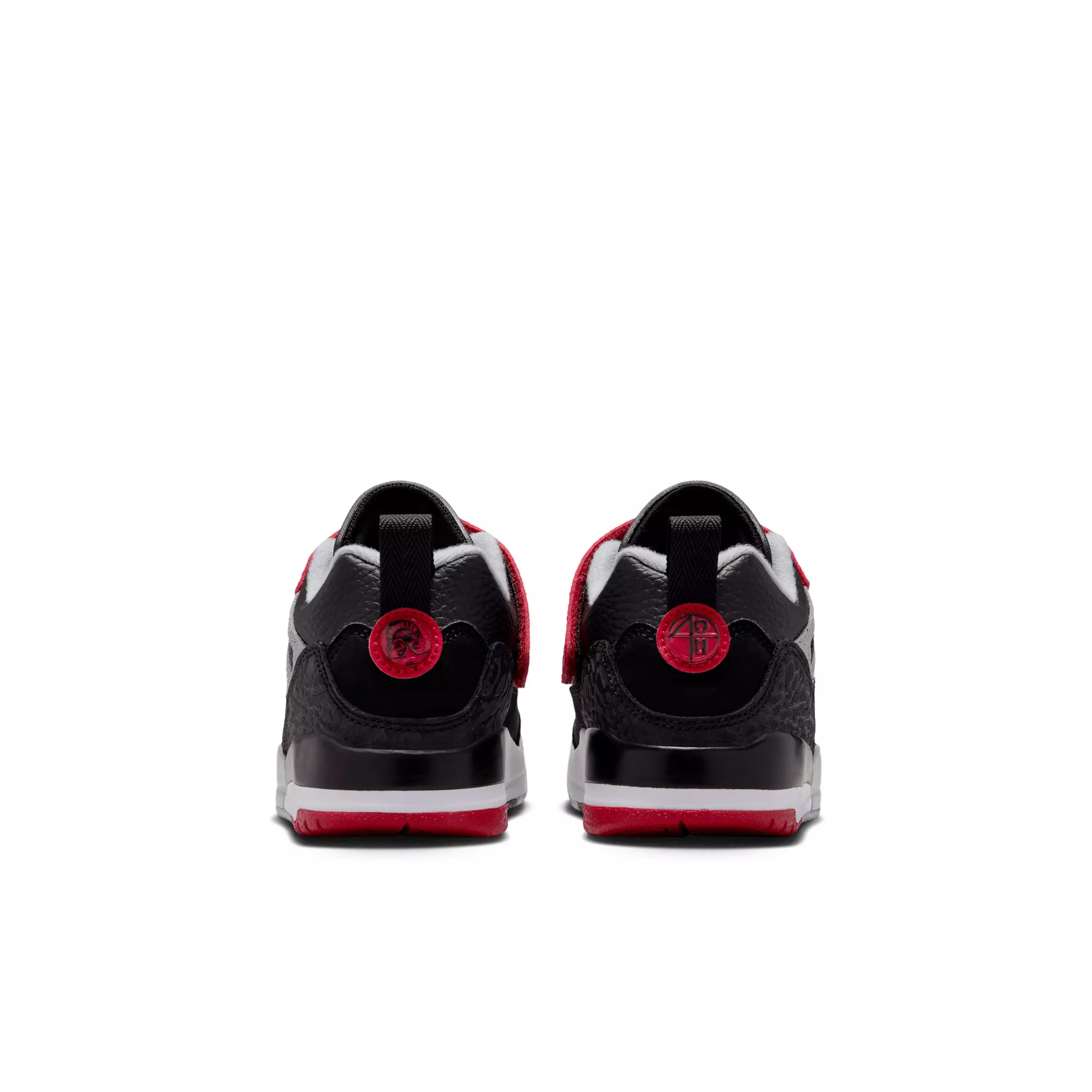 Jordan Spizike Low "Black/Wolf Grey/White/Gym Red" Preschool Boys' Shoe - BLACK/GREY/WHITE/RED