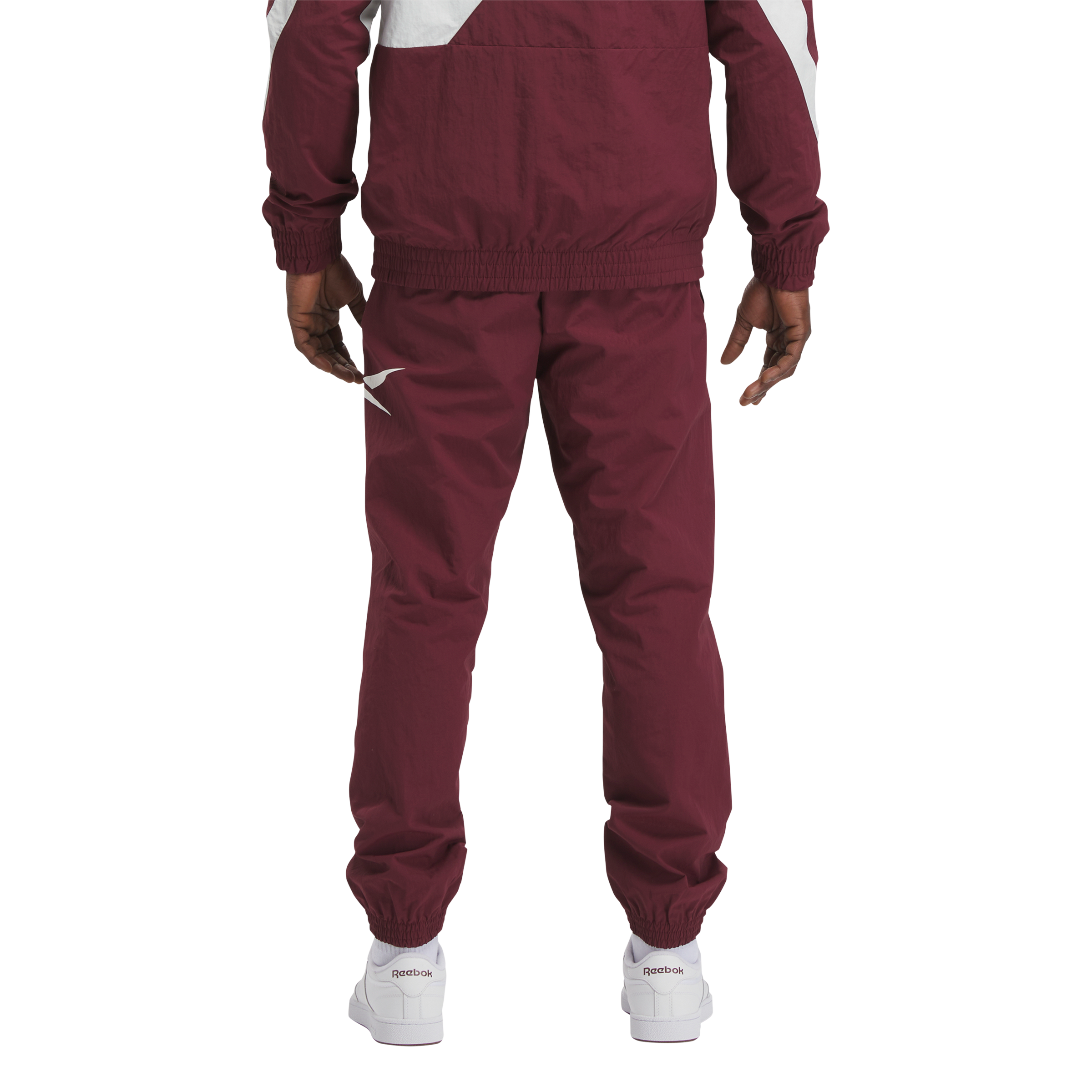 Reebok Men's Vector Track Pant - Maroon - MAROON Thumbnail View 2