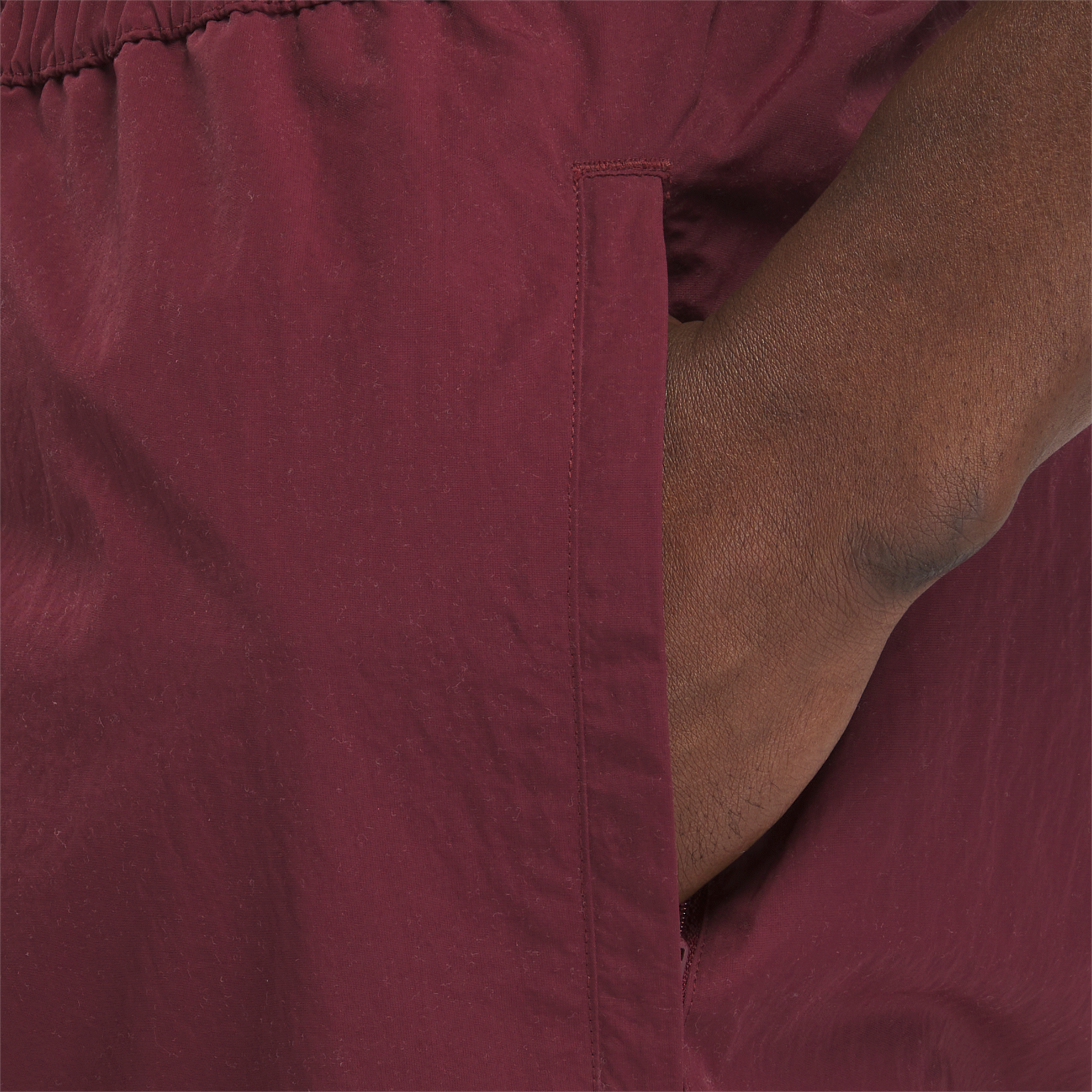 Reebok Men's Vector Track Pant - Maroon - MAROON Thumbnail View 5