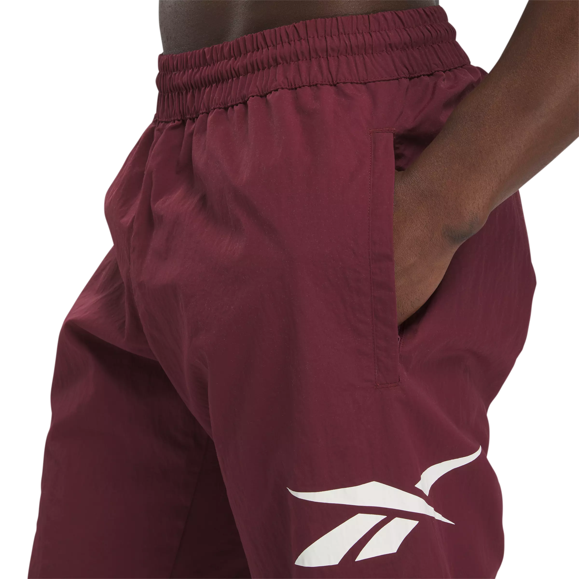 Reebok Men's Vector Track Pant - Maroon - MAROON