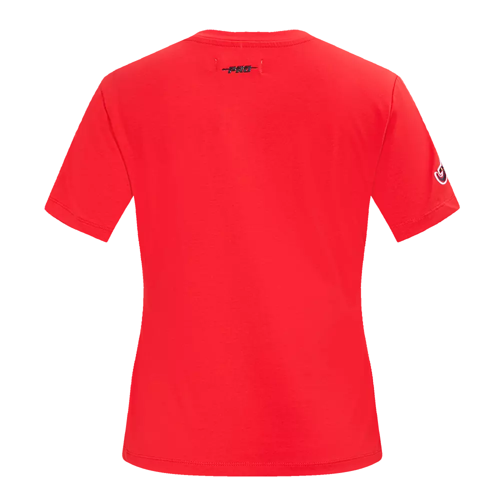 Pro Standard Women's MLB Atlanta Braves Classic Short Sleeve SJ Slim Fit Top - Red - RED