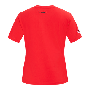 Pro Standard Women's MLB Atlanta Braves Classic Short Sleeve SJ Slim Fit Top -Red