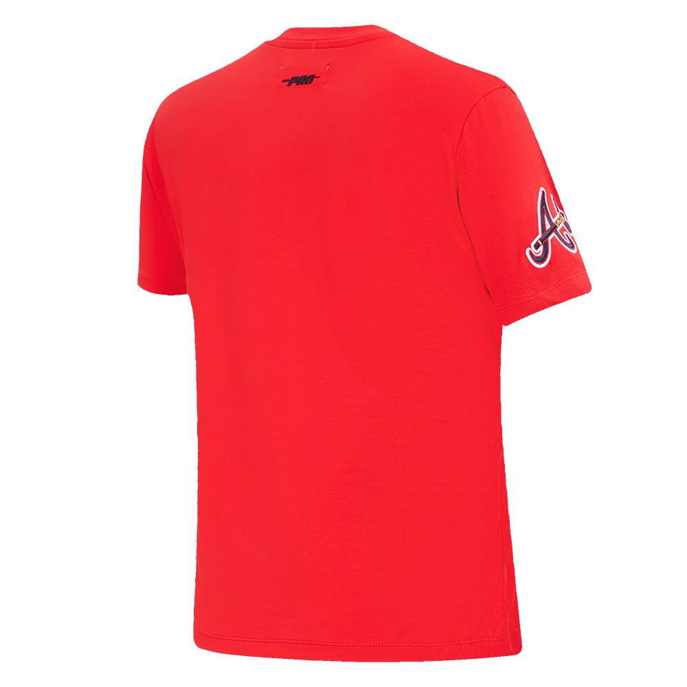 Pro Standard Women's MLB Atlanta Braves Classic Short Sleeve SJ Slim Fit Top - Red - RED Thumbnail View 4