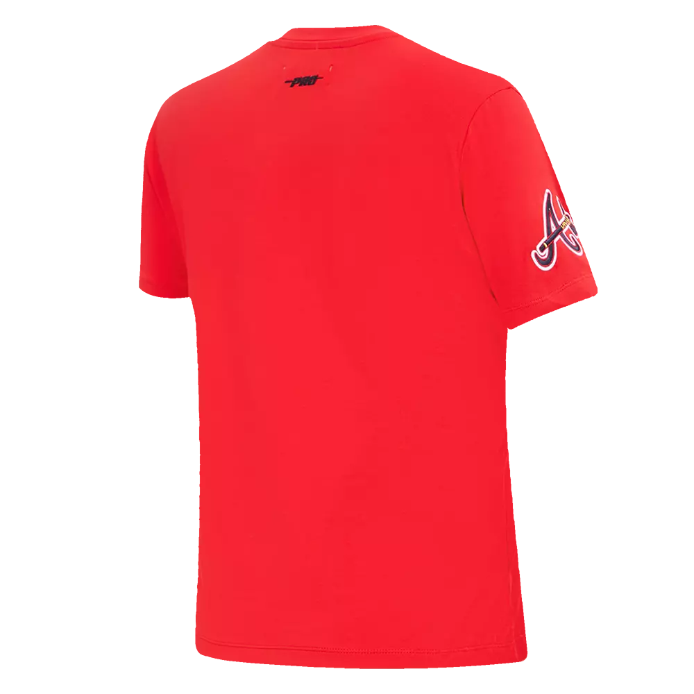 Pro Standard Women's MLB Atlanta Braves Classic Short Sleeve SJ Slim Fit Top -Red - RED