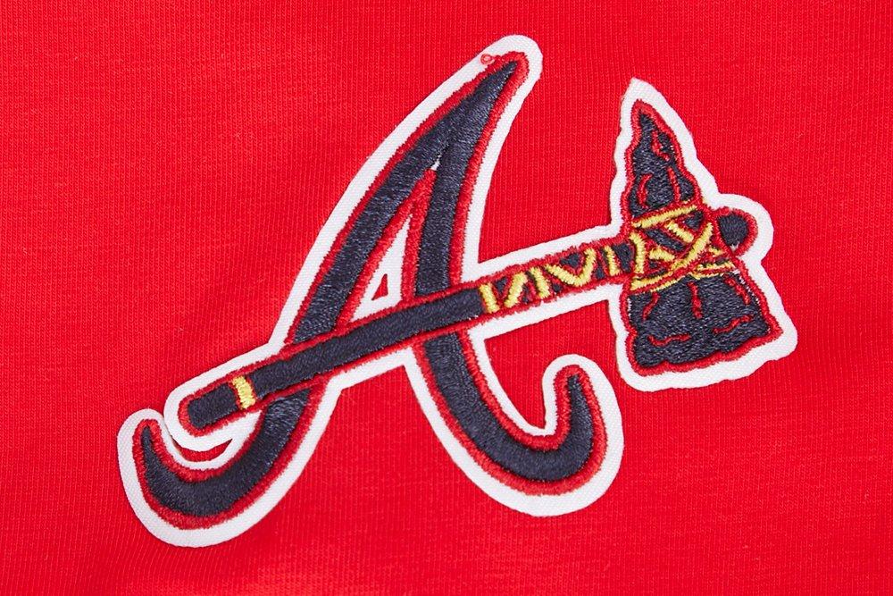 Pro Standard Women's MLB Atlanta Braves Classic Short Sleeve SJ Slim Fit Top -Red - RED Thumbnail View 6