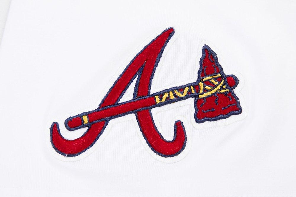 Pro Standard Women's MLB Atlanta Braves Classic Short Sleeve SJ Slim Fit Top -White - WHITE Thumbnail View 6