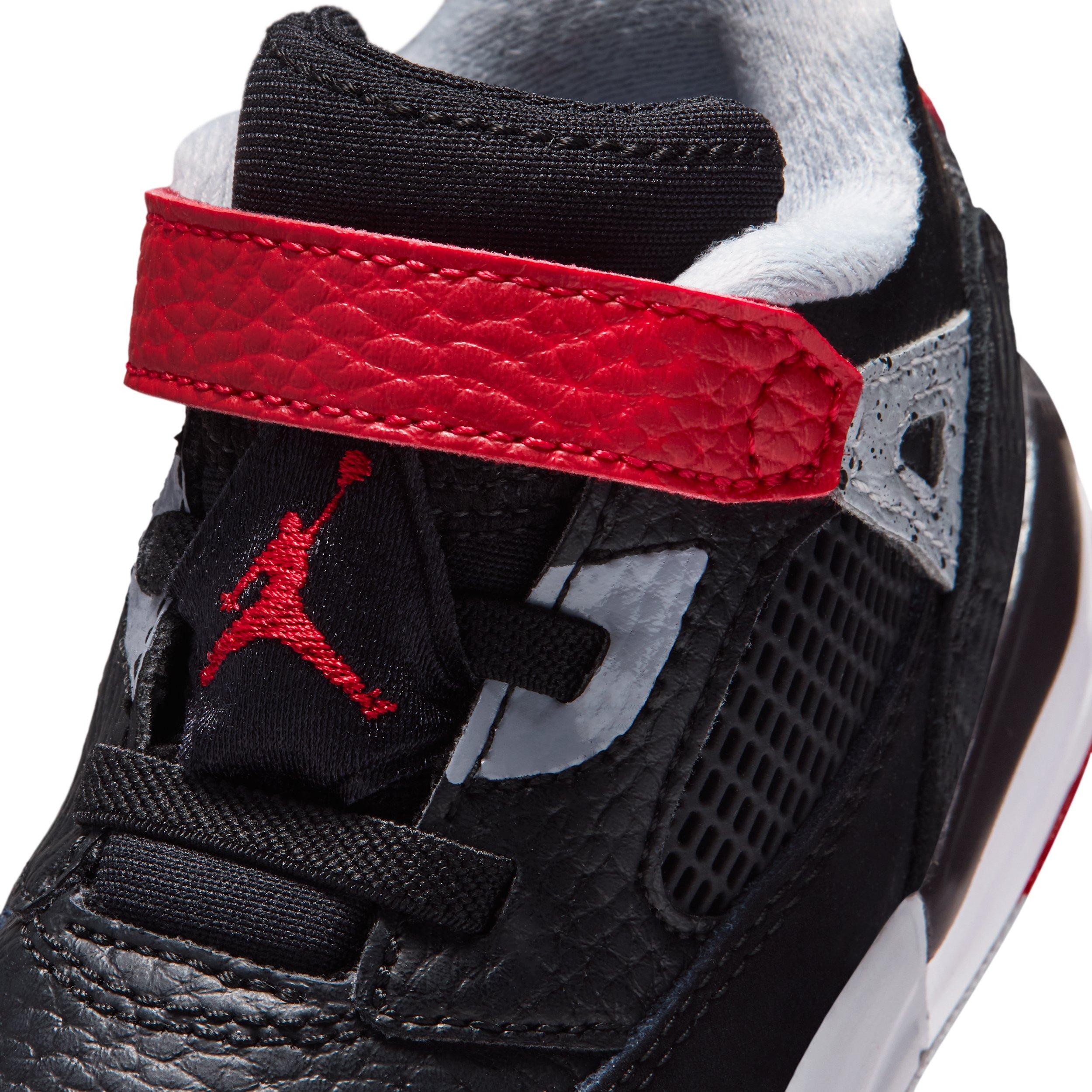 Jordan Spizike Low "Black/Wolf Grey/White/Gym Red" Infant Boys' Shoe - BLACK/GREY/WHITE/RED Thumbnail View 7
