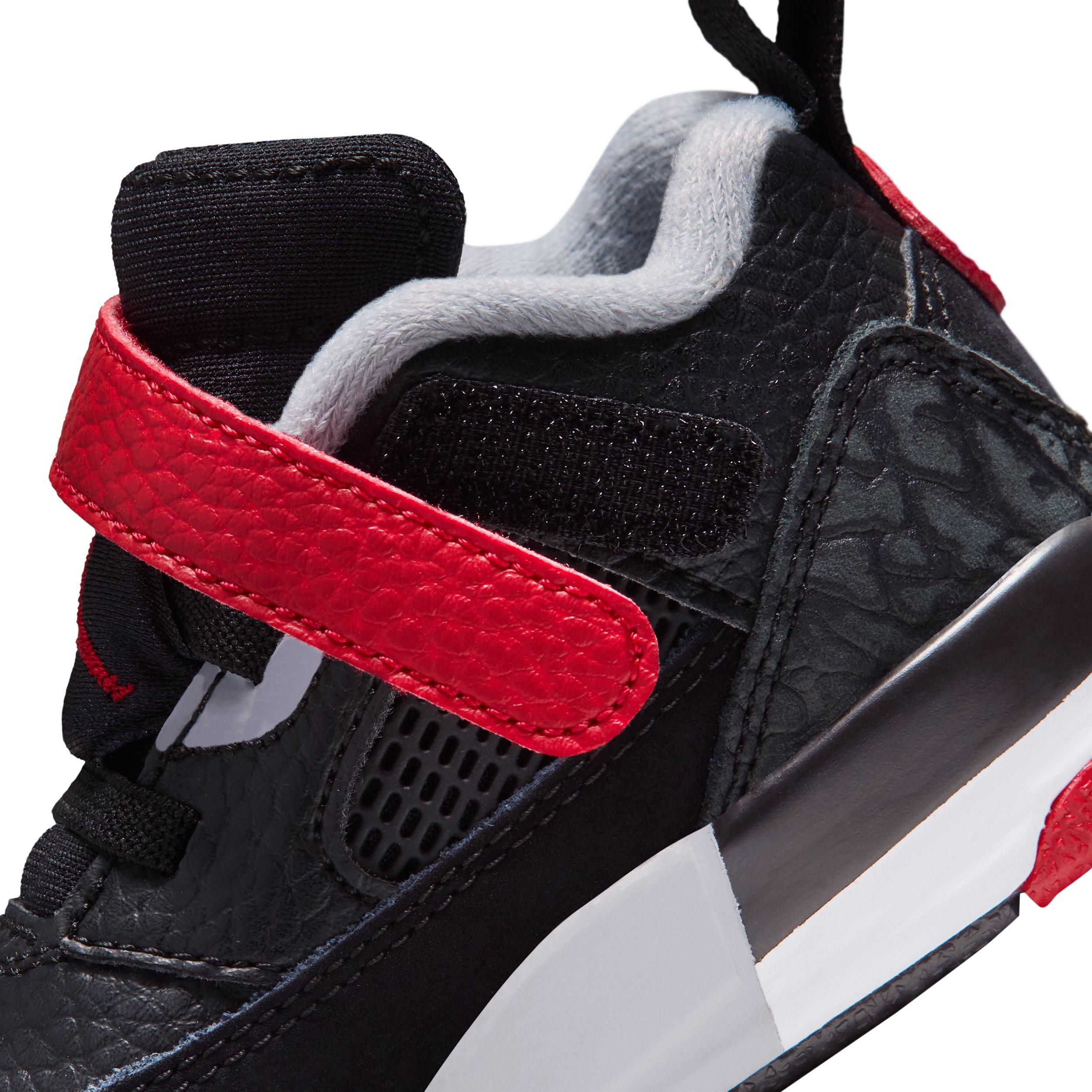 Jordan Spizike Low "Black/Wolf Grey/White/Gym Red" Infant Boys' Shoe - BLACK/GREY/WHITE/RED Thumbnail View 8