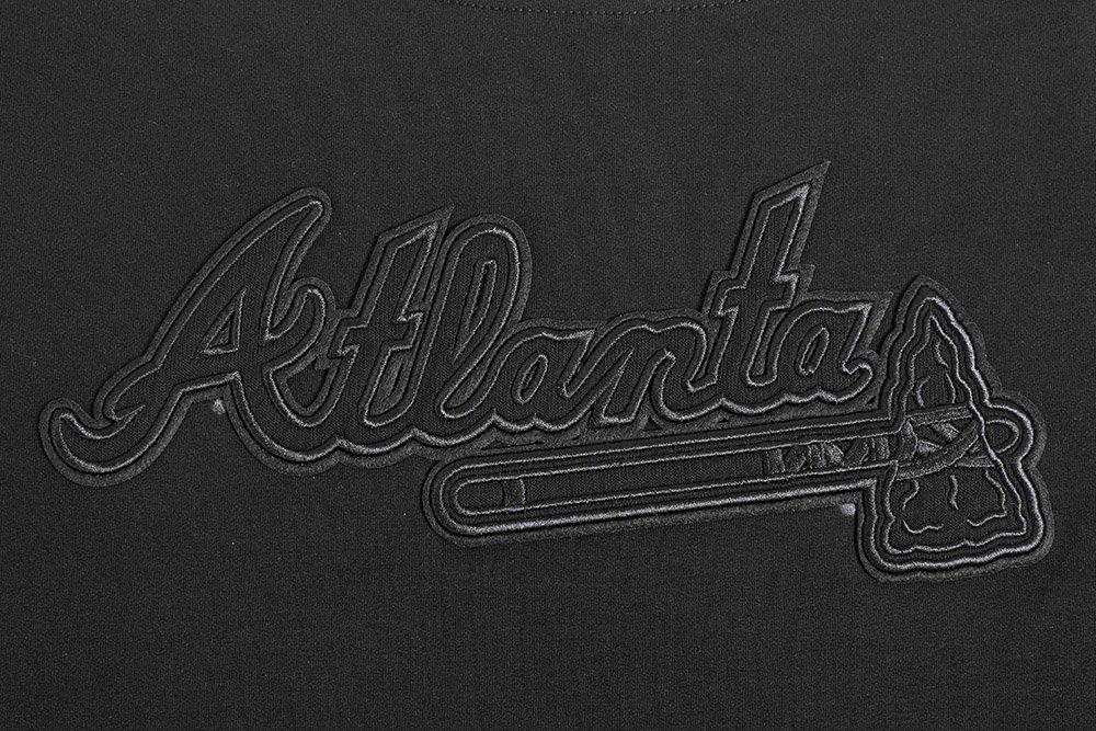 Pro Standard Women's MLB Atlanta Braves Neutral SJ Boxy Top -Black - BLACK Thumbnail View 5