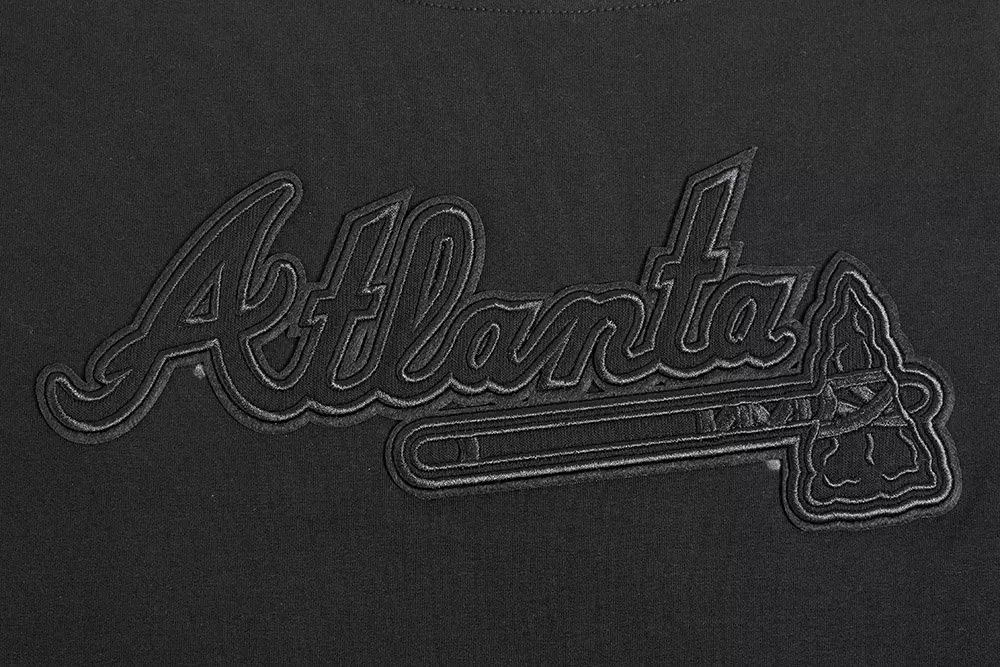 Pro Standard Women's MLB Atlanta Braves Neutral SJ Boxy Top -Black - BLACK