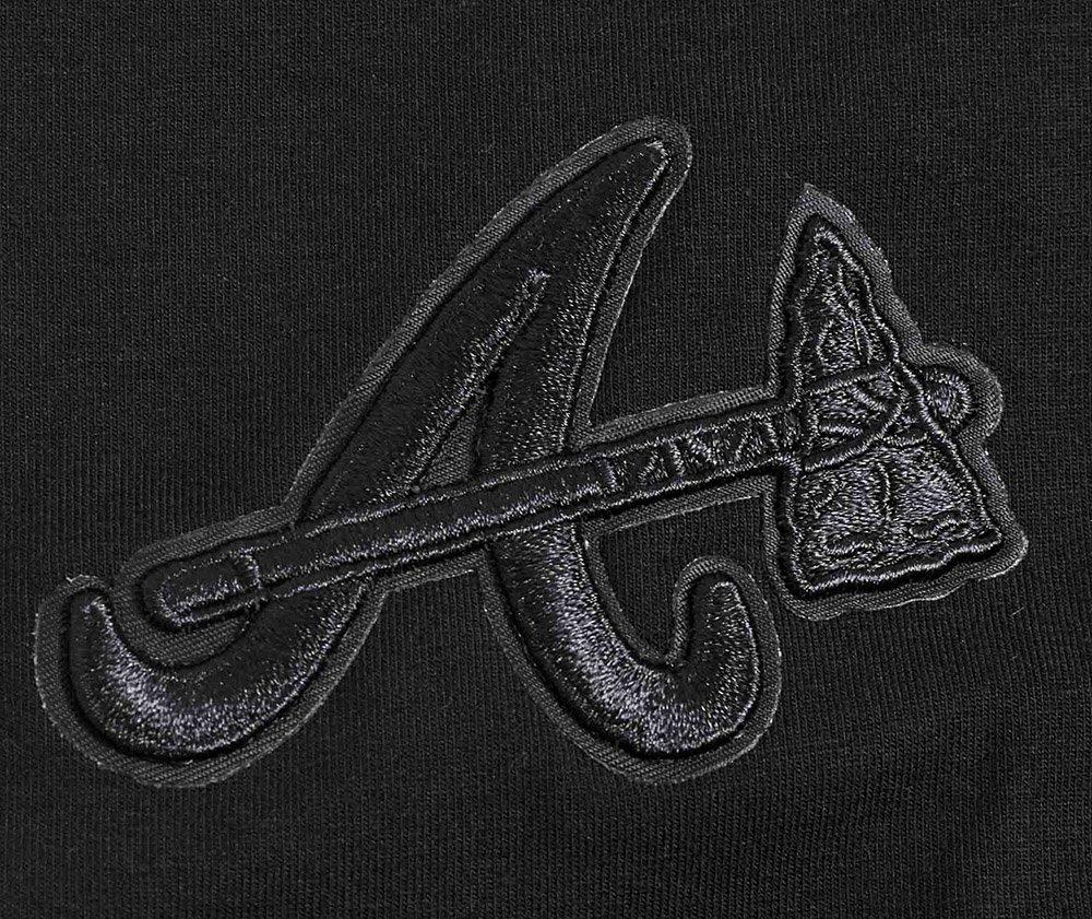 Pro Standard Women's MLB Atlanta Braves Neutral SJ Boxy Top -Black - BLACK Thumbnail View 6