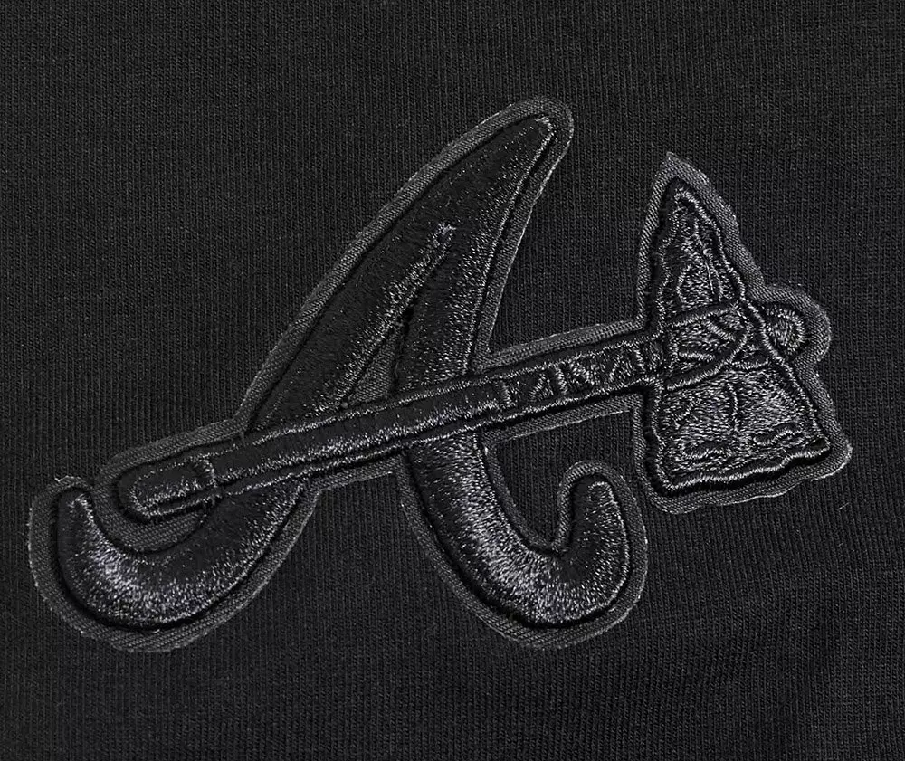 Pro Standard Women's MLB Atlanta Braves Neutral SJ Boxy Top -Black - BLACK