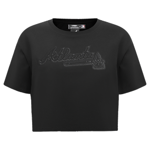 Pro Standard Women's MLB Atlanta Braves Neutral SJ Boxy Top -Black