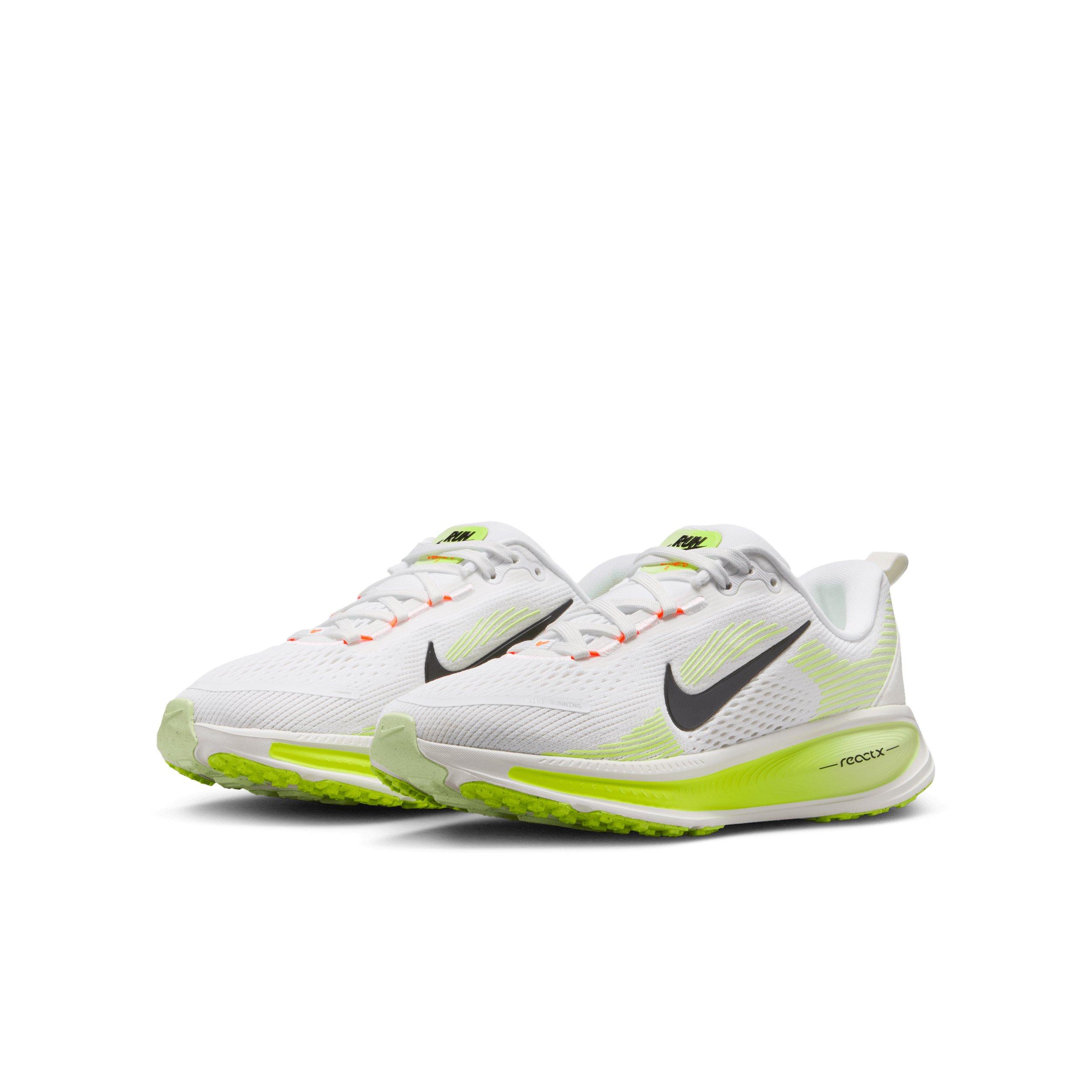 Nike Vomero 18 "White/Volt/Barely Volt/Black" Preschool Boys' Running Shoe - WHITE/VOLT/VOLT/BLACK Thumbnail View 3