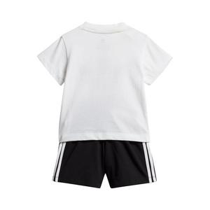 adidas Toddlers' White/Black Trefoil Shorts and T-Shirt Set