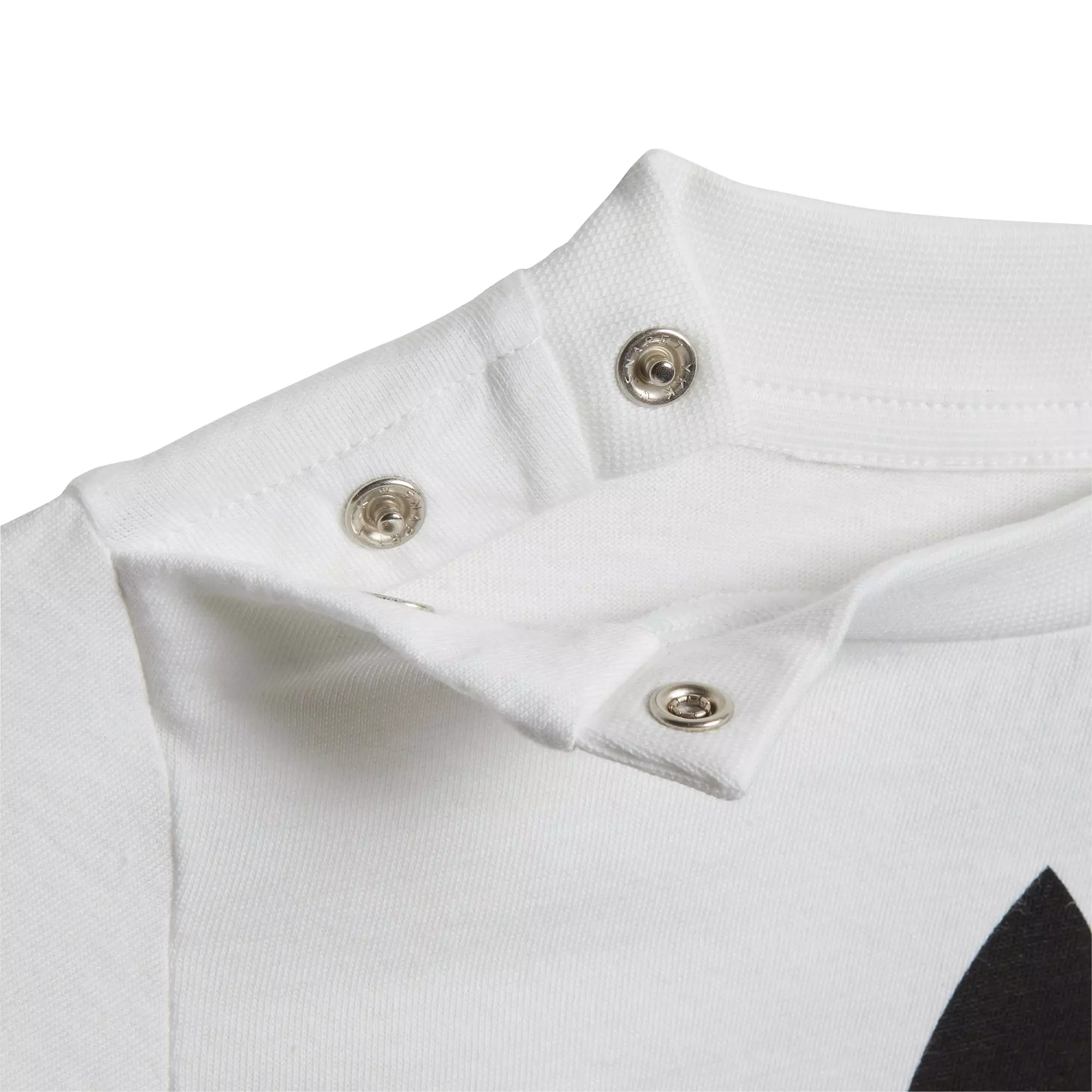 adidas Toddlers' White/Black Trefoil Shorts and T-Shirt Set - WHITE/BLACK