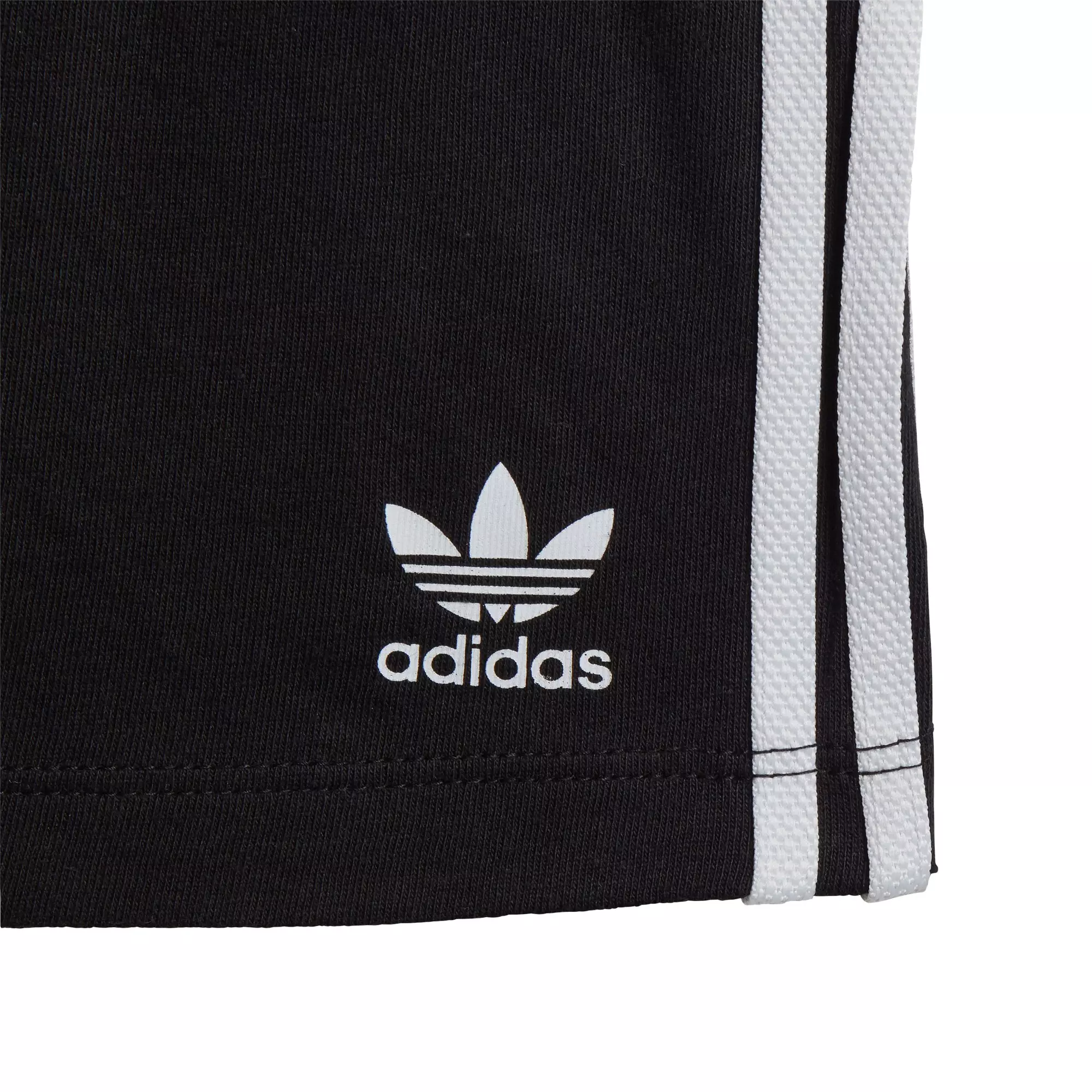adidas Toddlers' White/Black Trefoil Shorts and T-Shirt Set - WHITE/BLACK