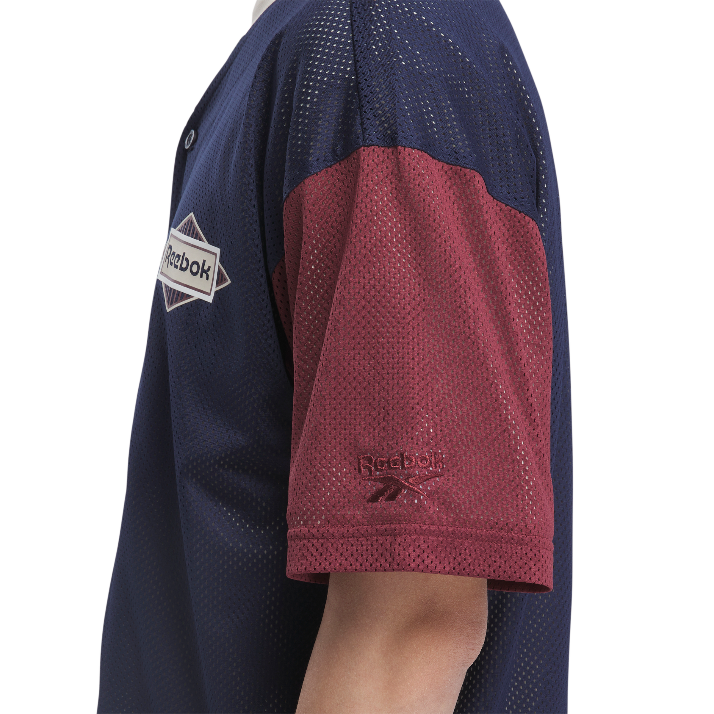Reebok Men's Classic Sporting Goods Baseball Jersey - Navy, Size: XXL, Polyester