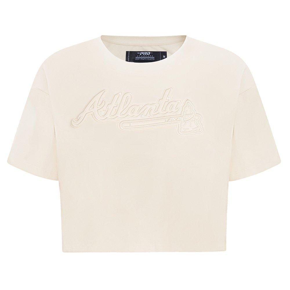 Pro Standard Women's MLB Atlanta Braves Neutral SJ Boxy Top -Cream - CREAM Thumbnail View 1