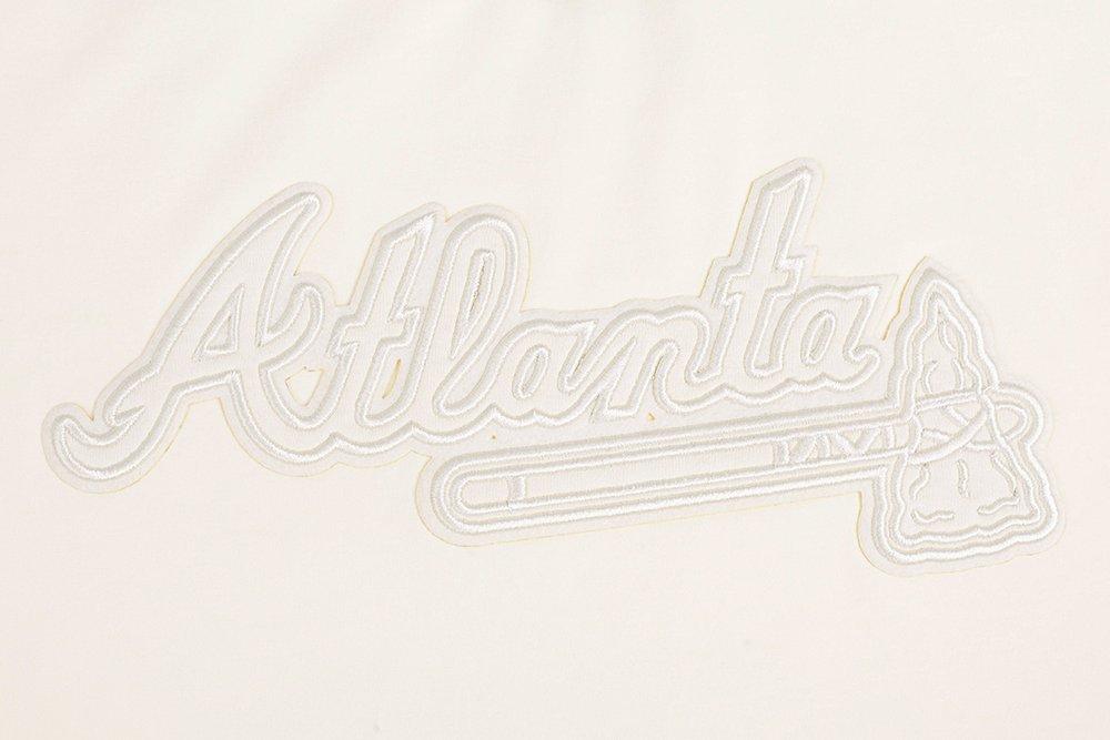 Pro Standard Women's MLB Atlanta Braves Neutral SJ Boxy Top -Cream - CREAM Thumbnail View 6