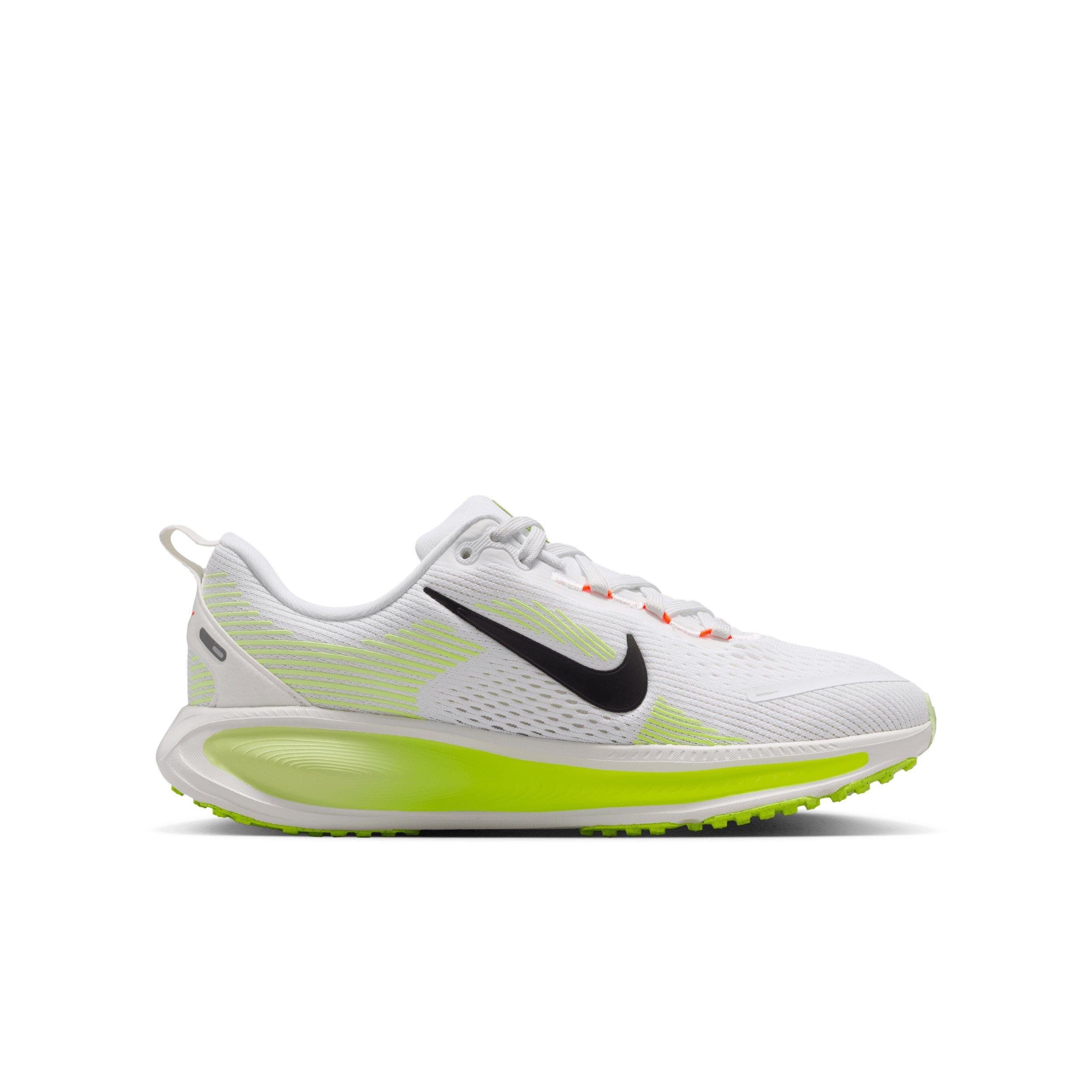 Nike Vomero 18 "White/Volt/Barely Volt/Black" Grade School Boys' Running Shoe - WHITE/VOLT/VOLT/BLACK Thumbnail View 1