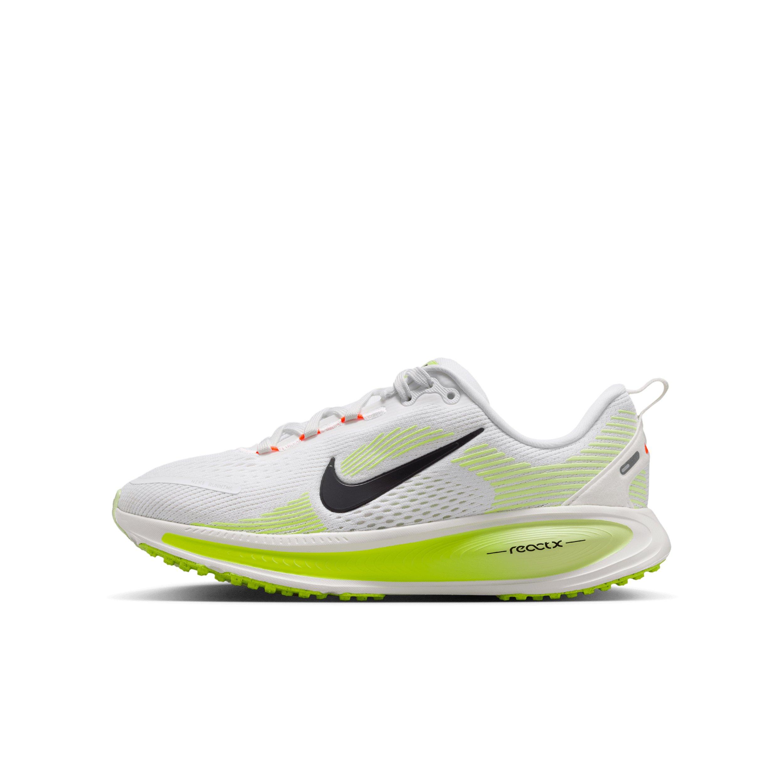 Nike Vomero 18 "White/Volt/Barely Volt/Black" Grade School Boys' Running Shoe - WHITE/VOLT/VOLT/BLACK Thumbnail View 2