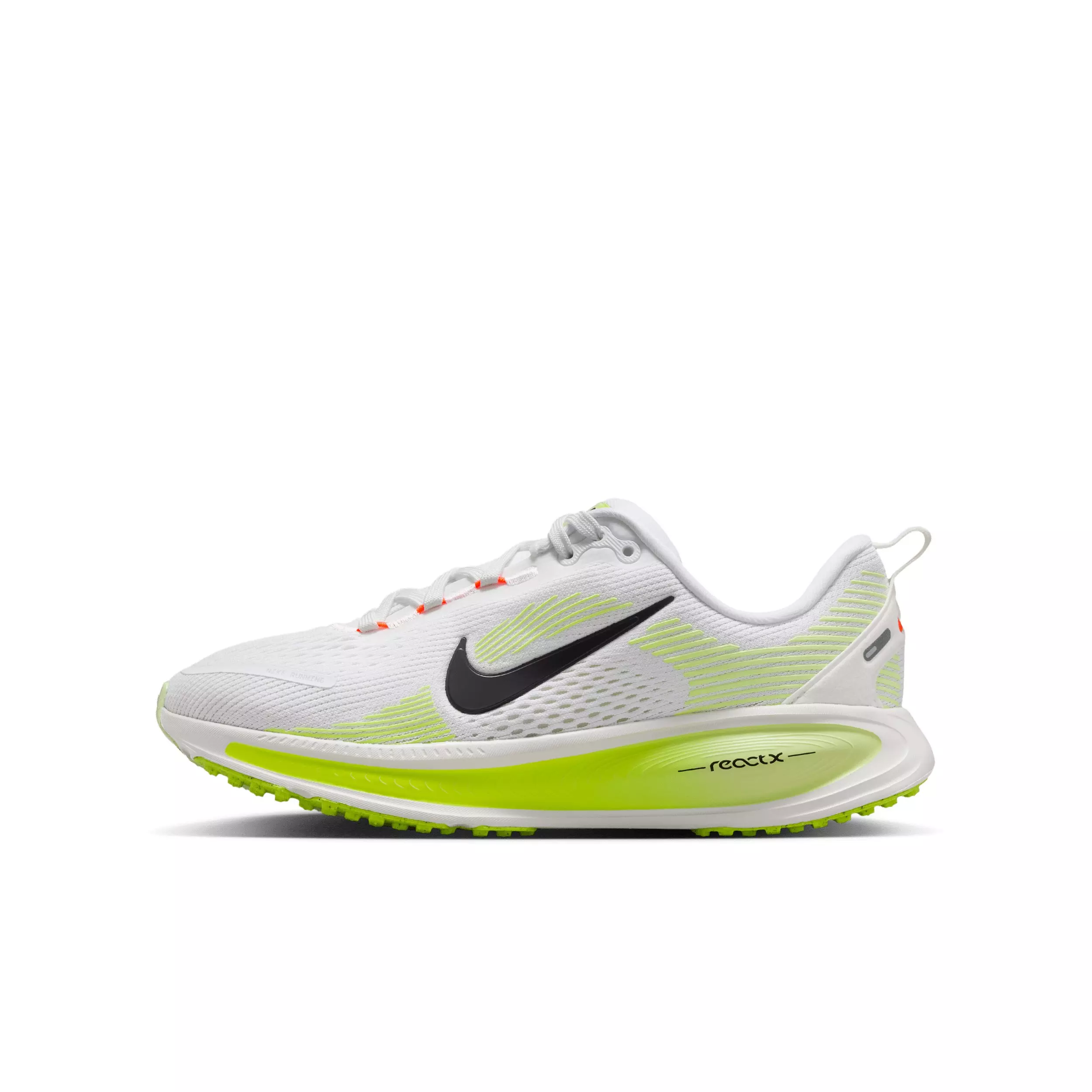 Nike Vomero 18 "White/Volt/Barely Volt/Black" Grade School Boys' Running Shoe - WHITE/VOLT/VOLT/BLACK