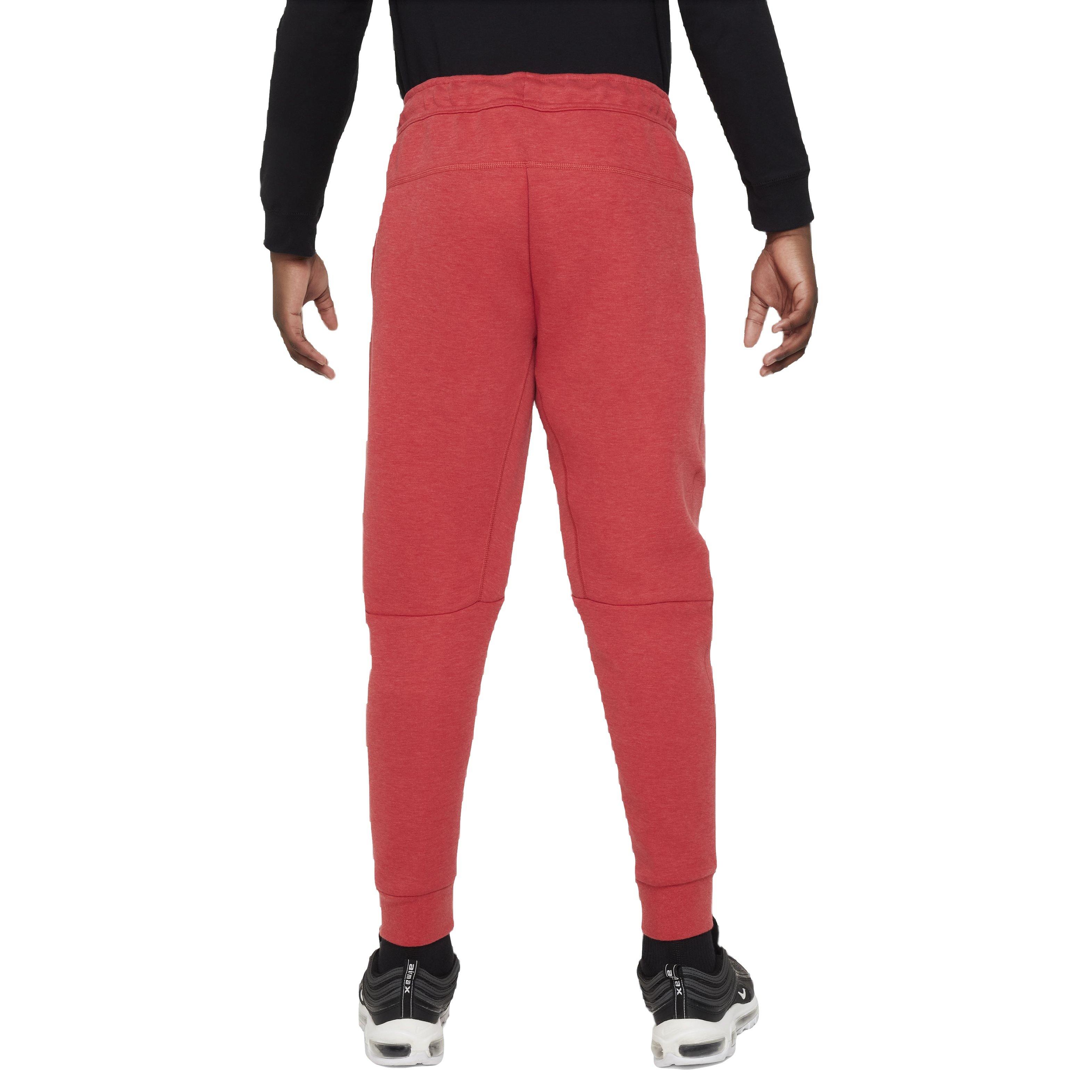 Nike Big Boys' Sportswear Tech Fleece Pants - Red