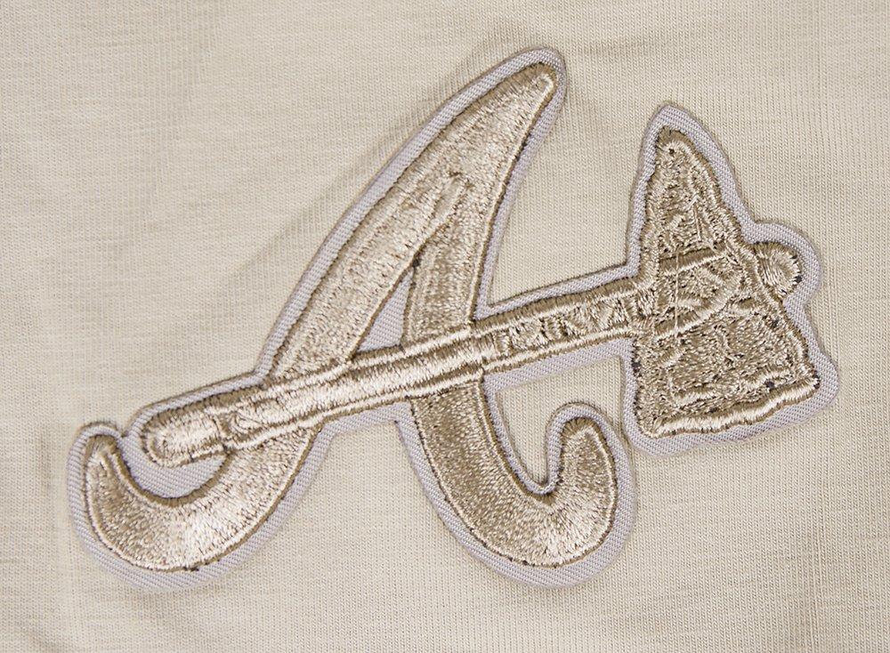 Pro Standard Women's MLB Atlanta Braves Neutral SJ Boxy Top -Tan - TAN Thumbnail View 6