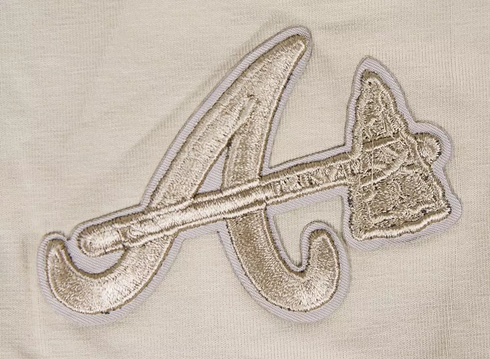 Pro Standard Women's MLB Atlanta Braves Neutral SJ Boxy Top -Tan - TAN