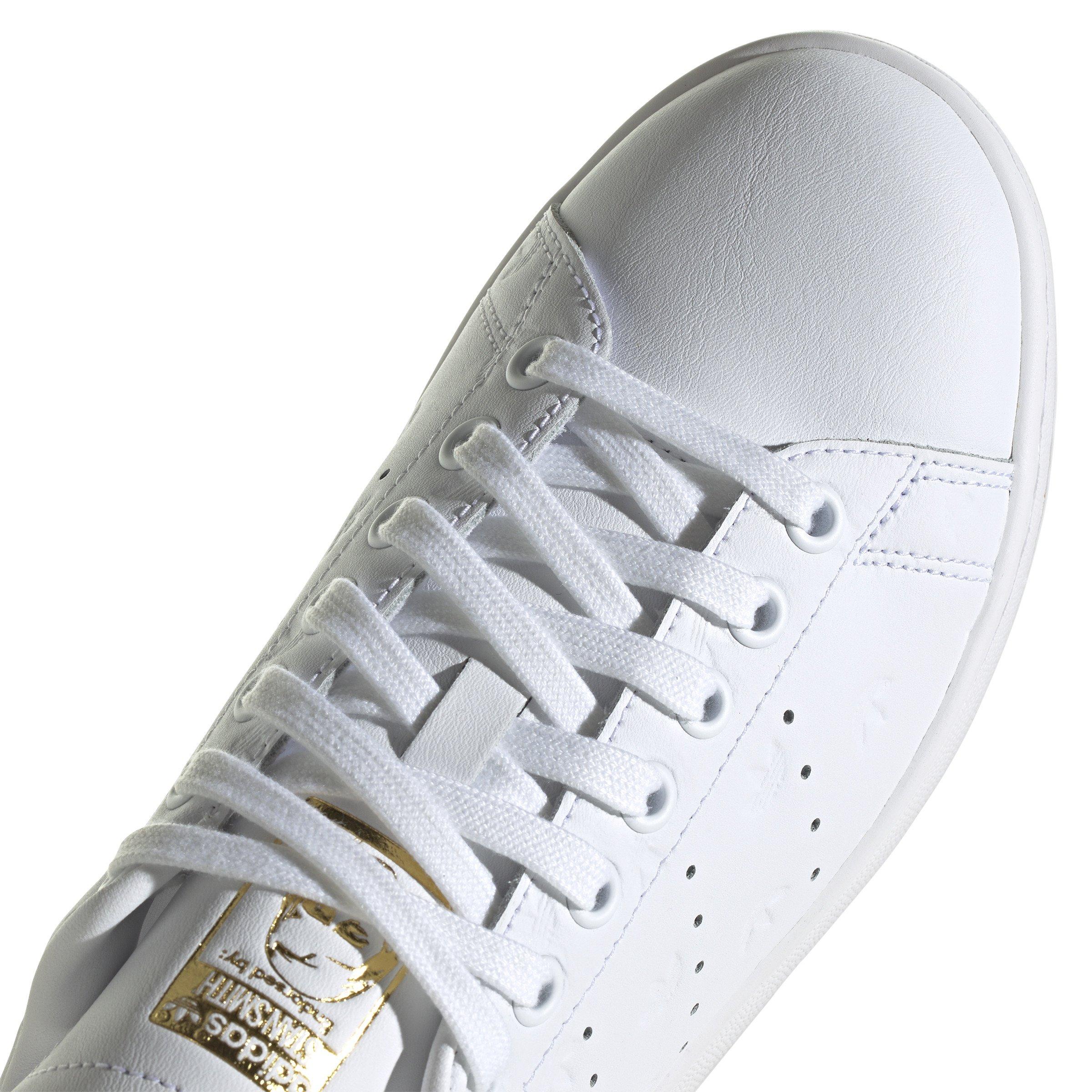 Adidas Stan Smith Core Sneakers BB0208 Black And Gold Lace Up US