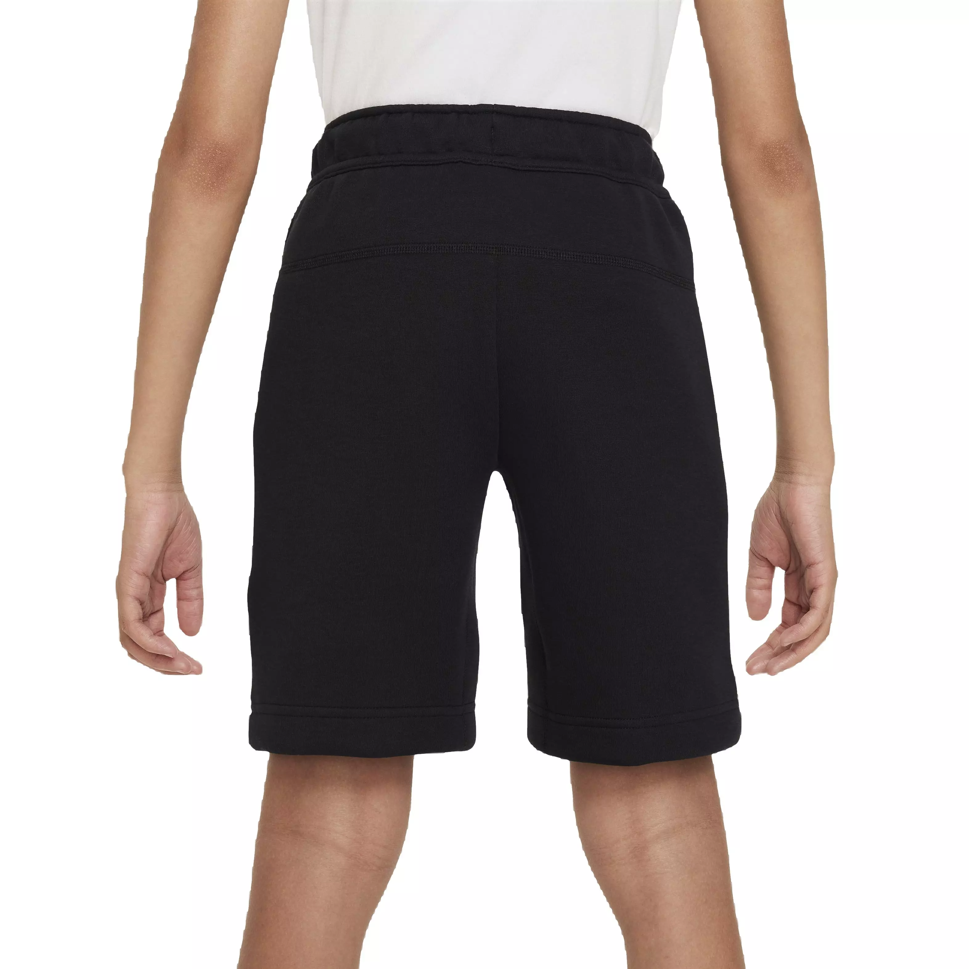 Nike Big Boys' Sportswear Lightweight Tech Fleece Shorts - Black - BLACK