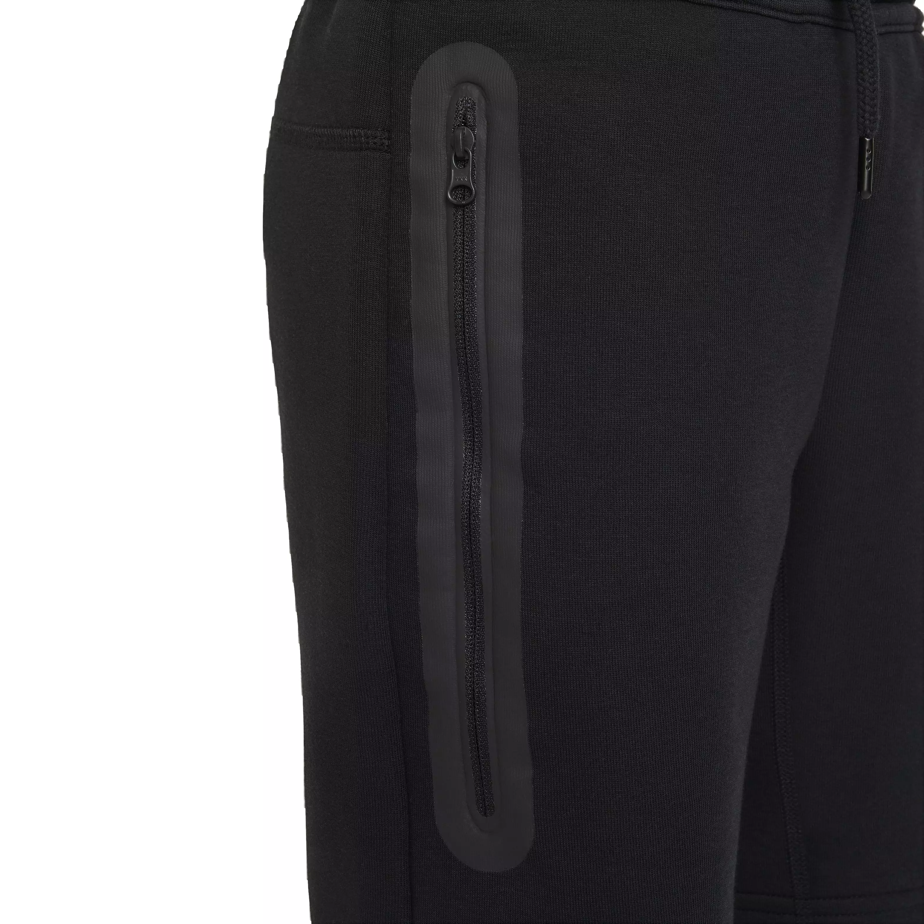 Nike Big Boys' Sportswear Lightweight Tech Fleece Shorts - Black - BLACK