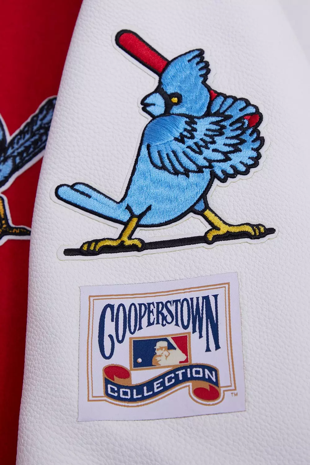 Pro Standard Men's MLB St. Louis Cardinals Retro Classic Rib Wool Varsity Jacket -Red - RED