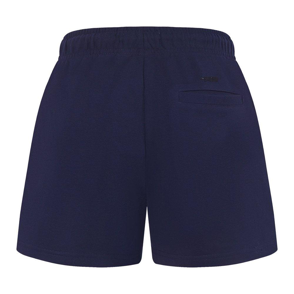 Pro Standard Women's MLB Atlanta Braves Classic Fleece Shorts - Navy - NAVY Thumbnail View 2