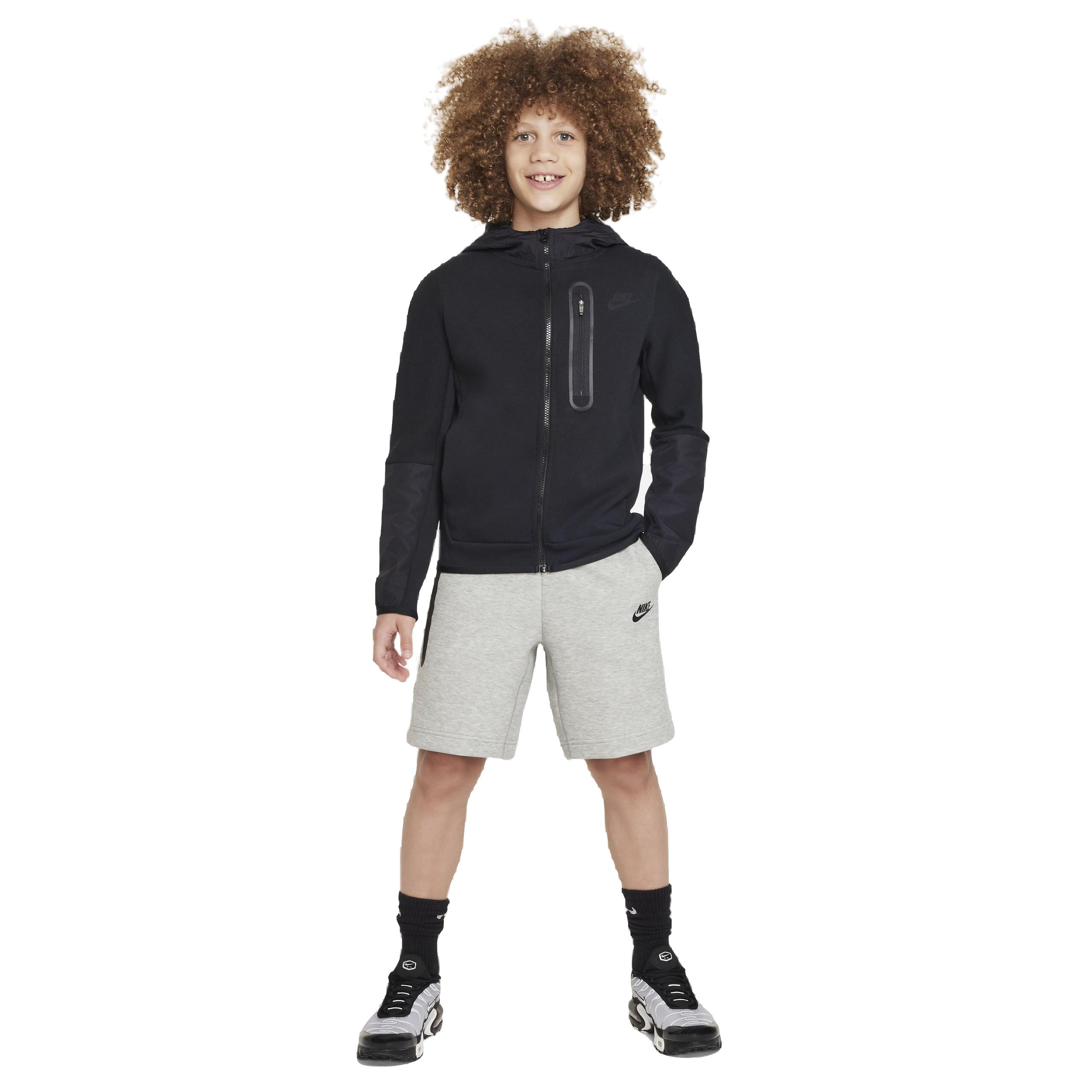 Nike Sportswear Tech Fleece Big Boys' Grey Shorts