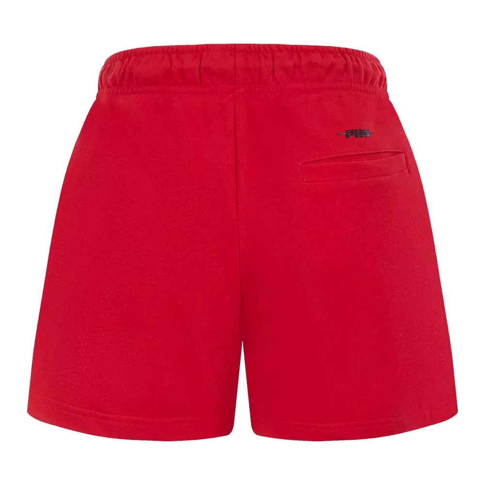 Pro Standard Women's MLB Atlanta Braves Classic Fleece Shorts - Red - RED