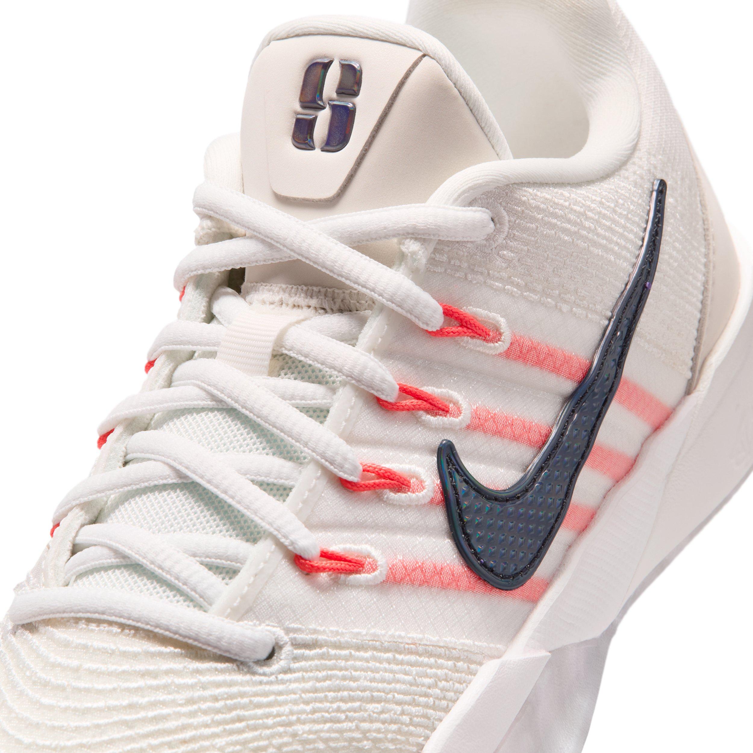 Nike Sabrina 3 "Phantom/Ivory/Rush Coral/Black" Grade School Boys' Basketball Shoe - PHANTOM/IVORY/CORAL/BLACK Thumbnail View 7