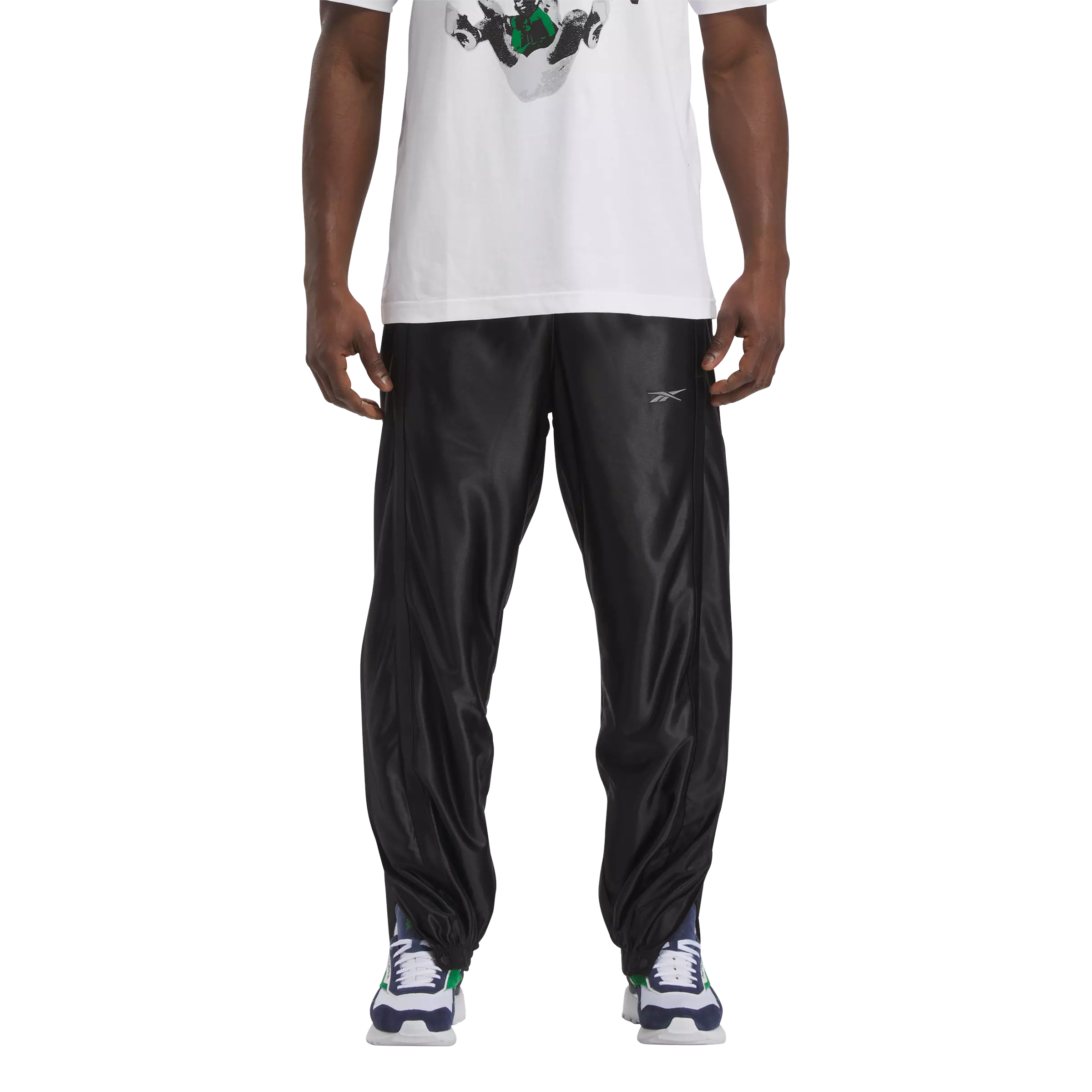 Reebok Men's Basketball Warmup Pants - Black - BLACK