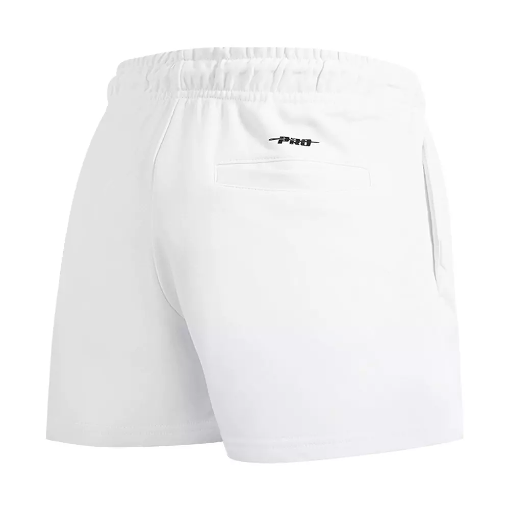 Pro Standard Women's MLB Atlanta Braves Classic Fleece Shorts -White - WHITE