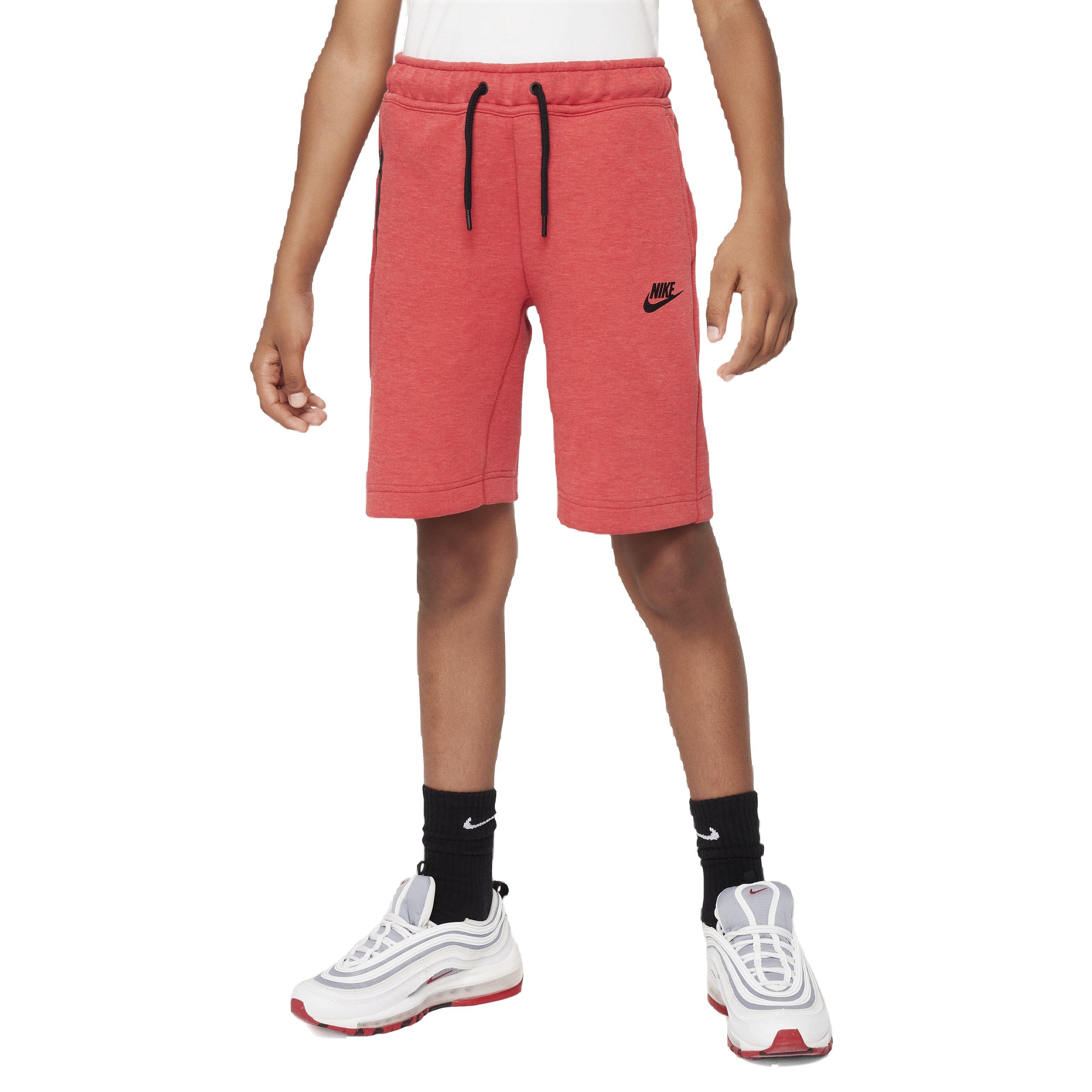 Nike Sportswear Tech Fleece Big Boys' Red Shorts