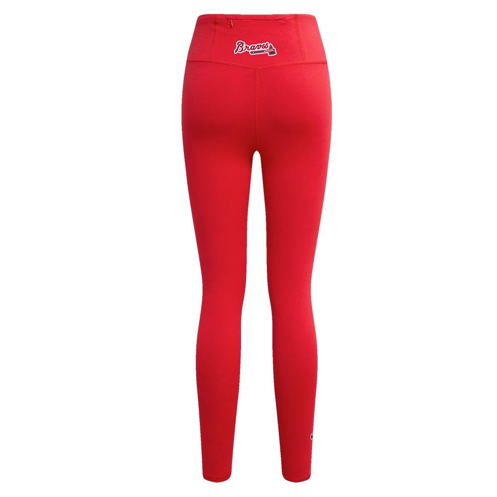Pro Standard Women's MLB Atlanta Braves​ Classic Jersey Leggings - Red - RED Thumbnail View 2
