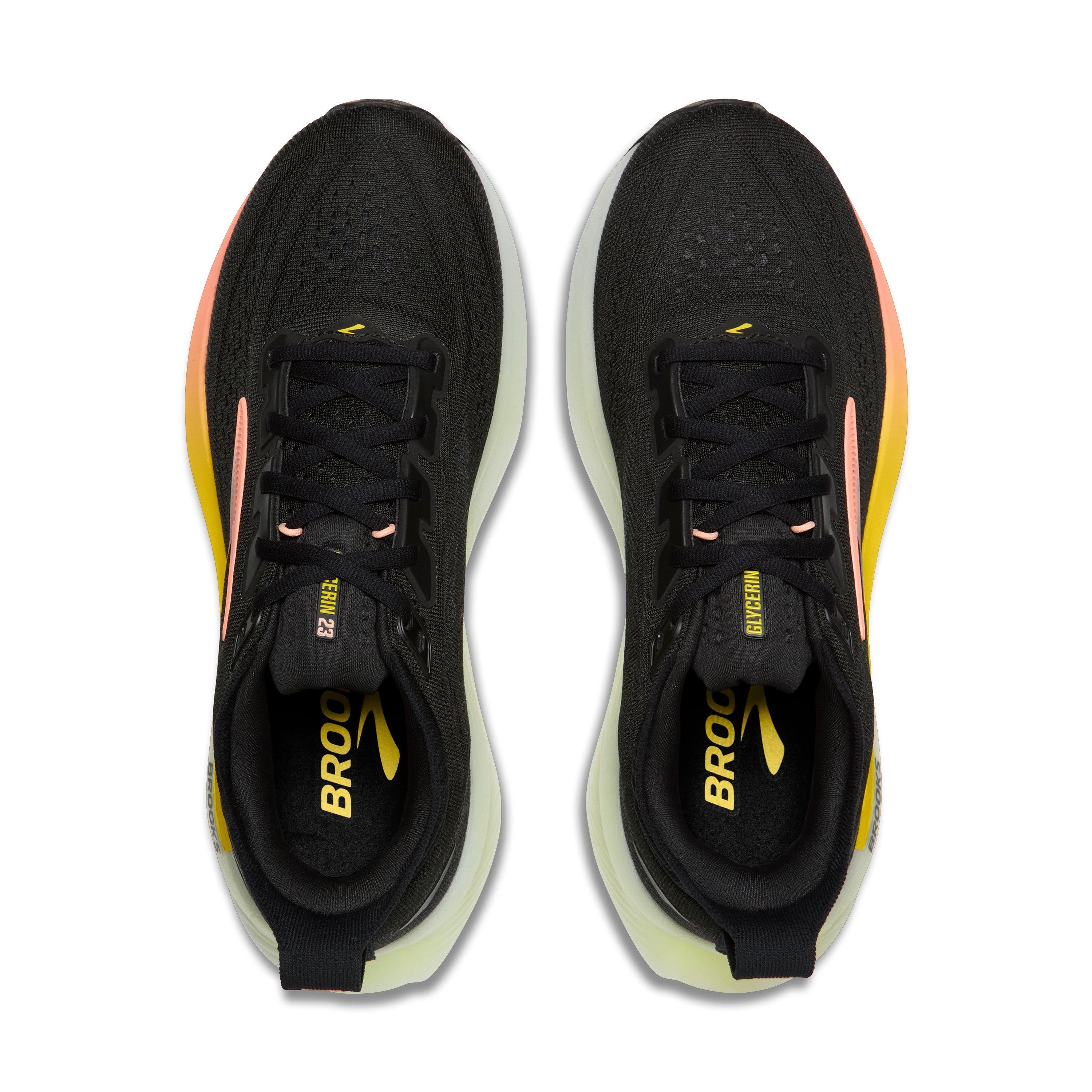 Brooks Glycerin 23 "Black/Peach/Nightlife" Women's Running Shoe - BLACK/PEACH/NIGHTLIFE