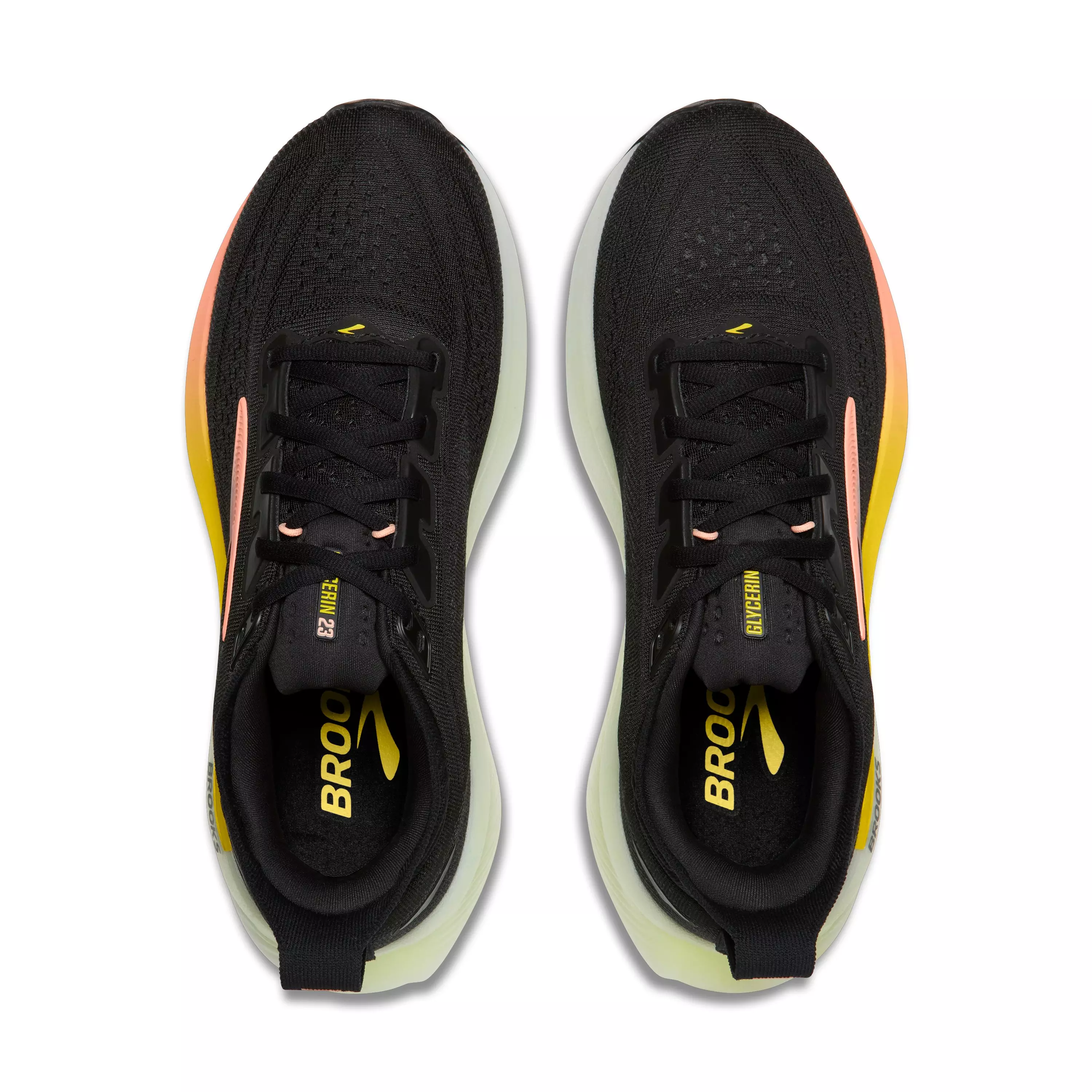 Brooks Glycerin 23 "Black/Peach/Nightlife" Women's Running Shoe - BLACK/PEACH/NIGHTLIFE