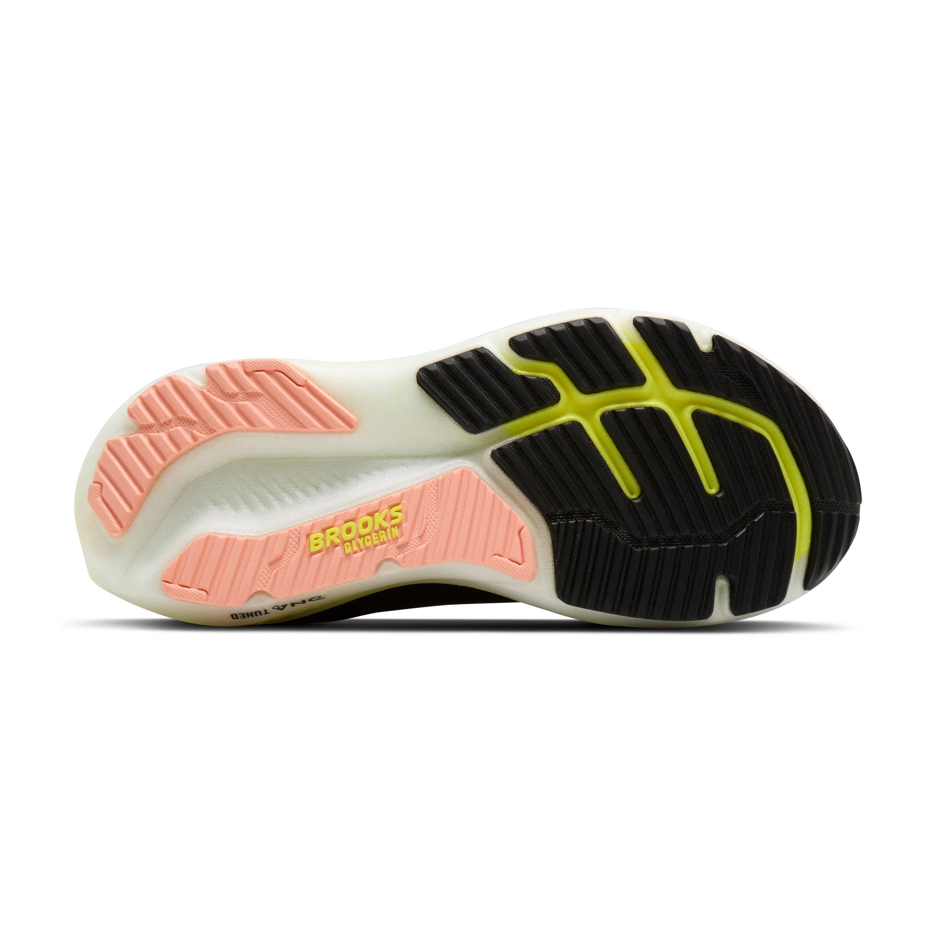 Brooks Glycerin 23 "Black/Peach/Nightlife" Women's Running Shoe - BLACK/PEACH/NIGHTLIFE