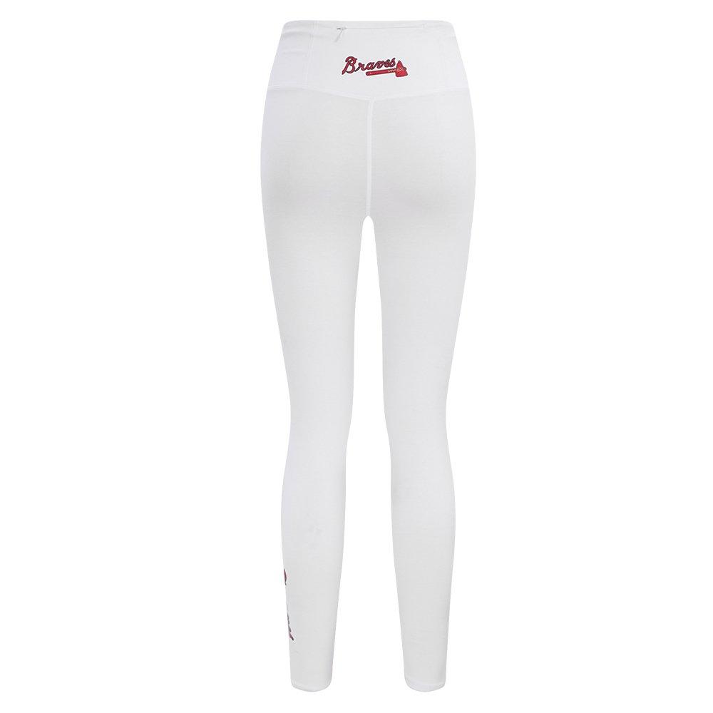 Pro Standard Women's MLB Atlanta Braves​​ Classic Jersey Leggings -White - WHITE Thumbnail View 2