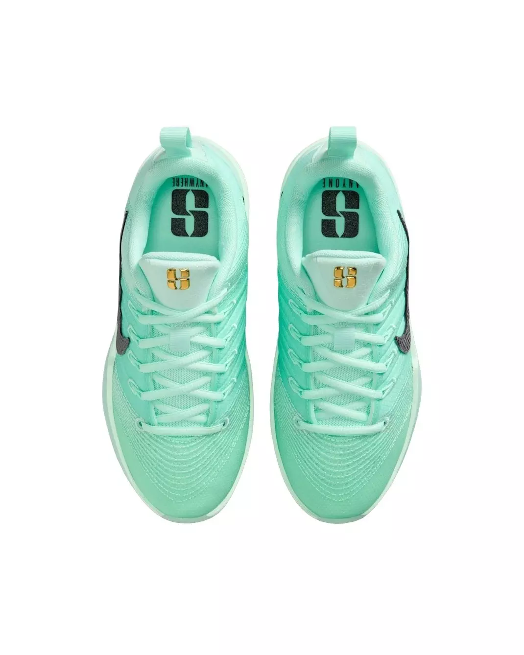 Nike Sabrina 3 "Warning Label" "Mint Foam/Metallic Gold/Black" Grade School Kids' Basketball Shoe - MINT FOAM/METALLIC GOLD/BLACK