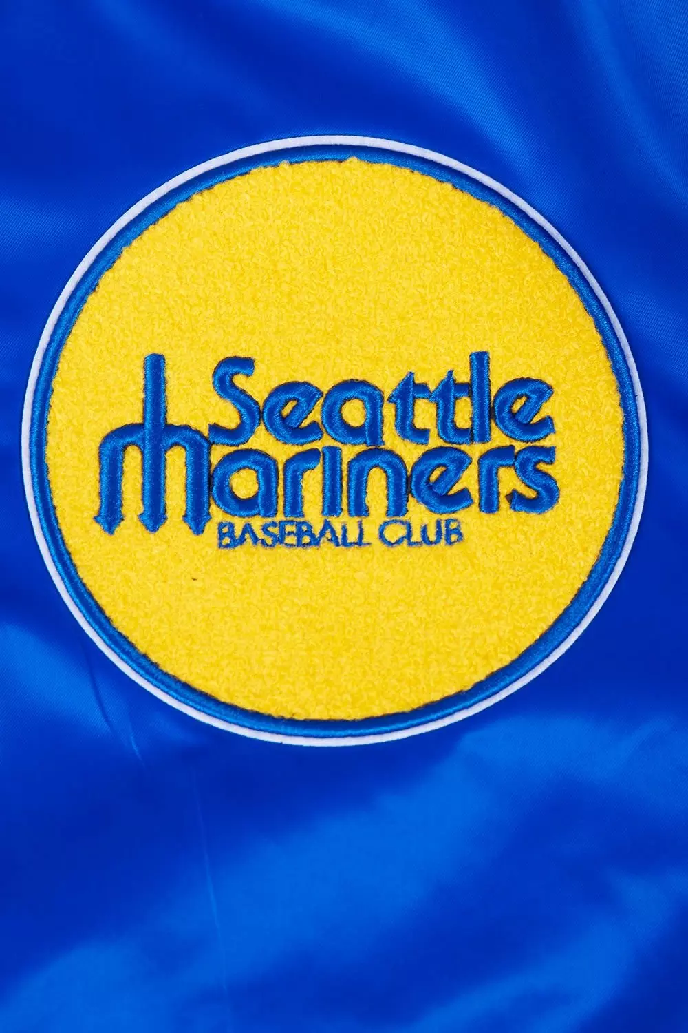 Pro Standard Men's MLB Seattle Mariners Retro Classic Rib Satin Jacket -Royal - ROYAL